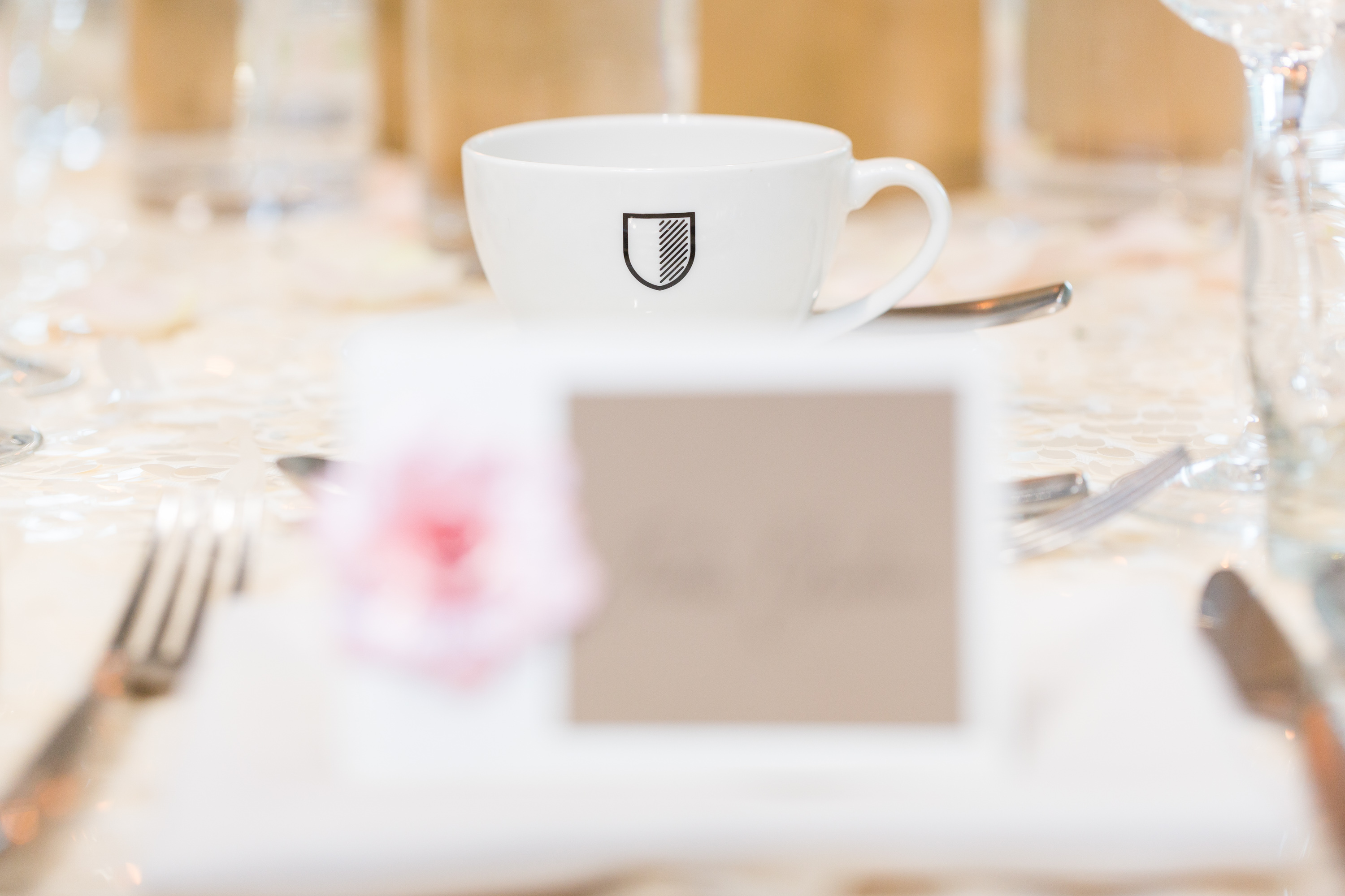 Elegant table setting in The Stadium Suite, Hotel Football for a sophisticated event.