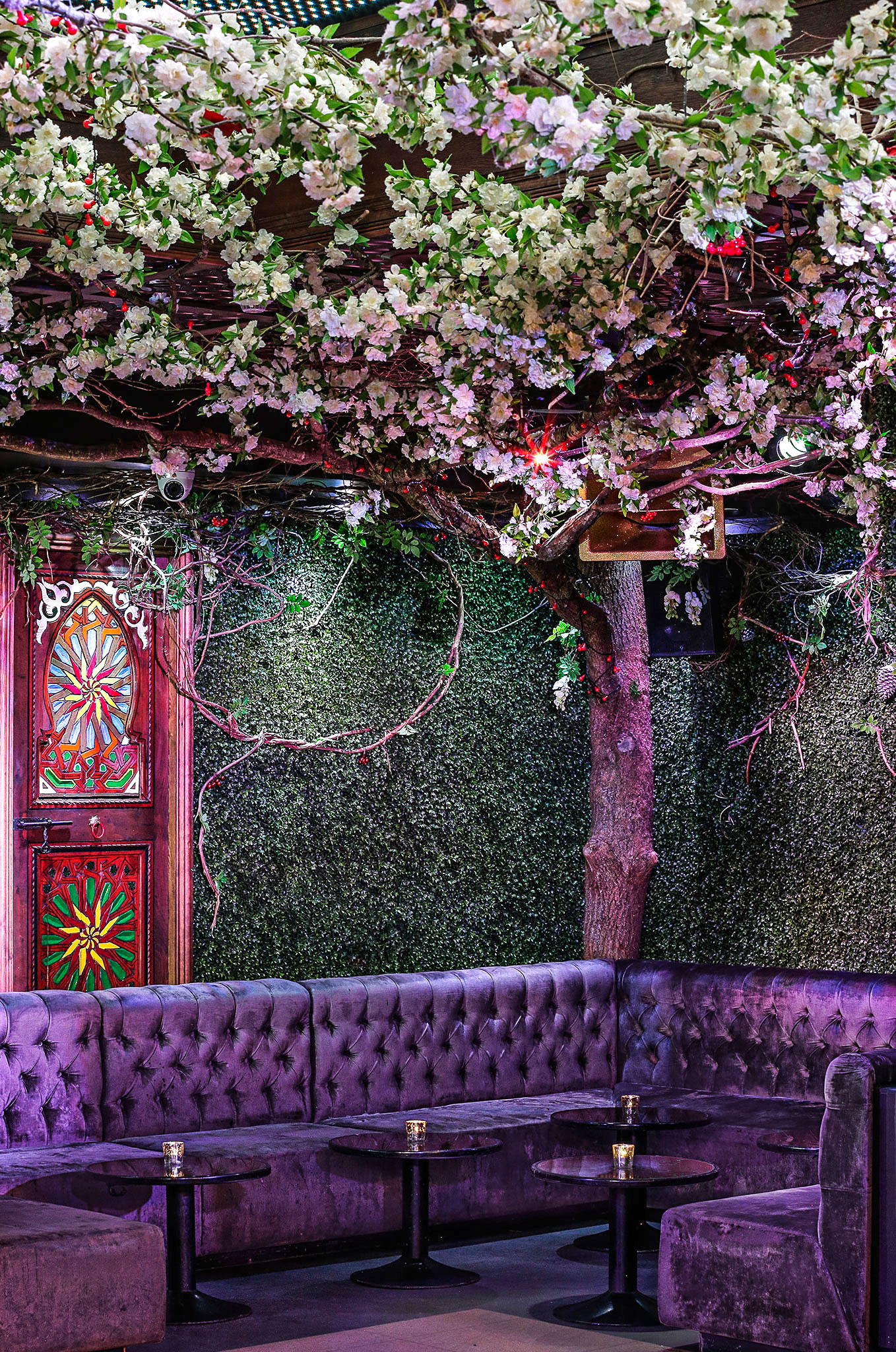Lush event space at The Cuckoo Club, perfect for weddings and themed gatherings.