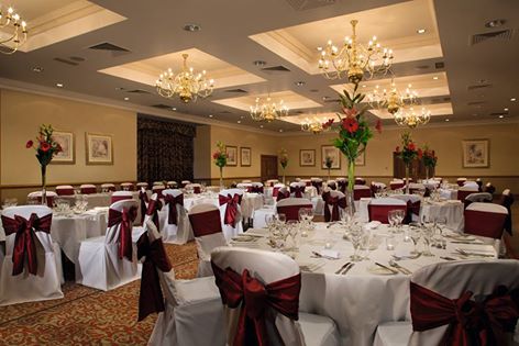 Elegant banquet hall at Norton House Hotel, perfect for weddings and corporate events.