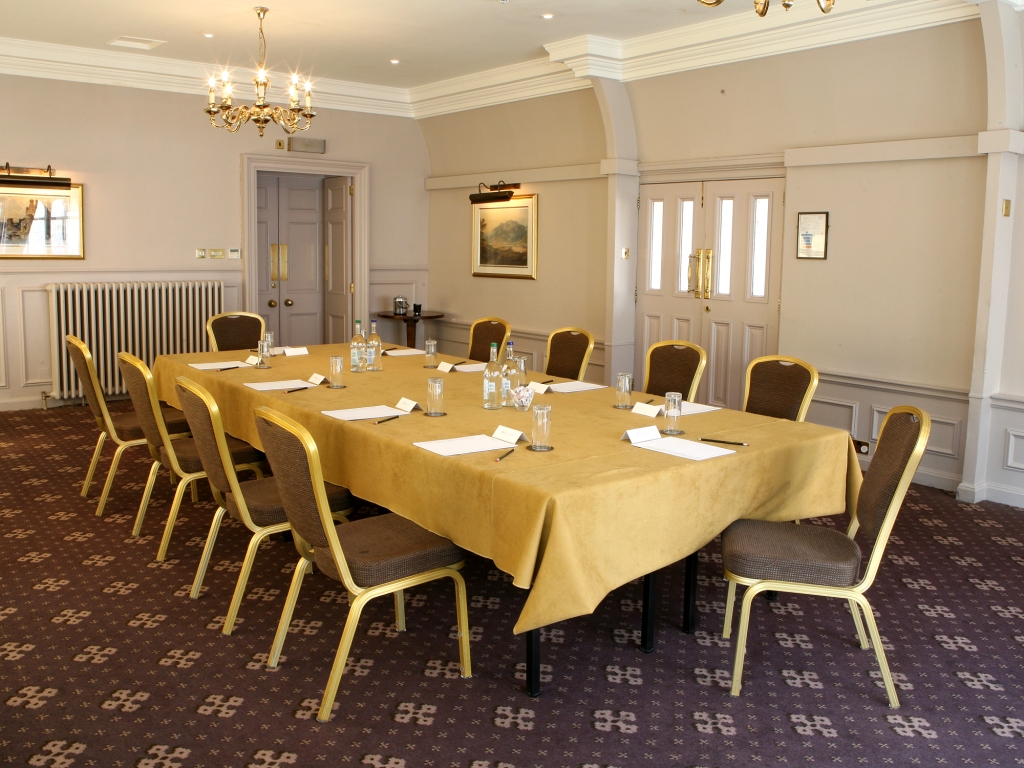 Verandah meeting room at Norton House Hotel, elegant decor for professional gatherings.