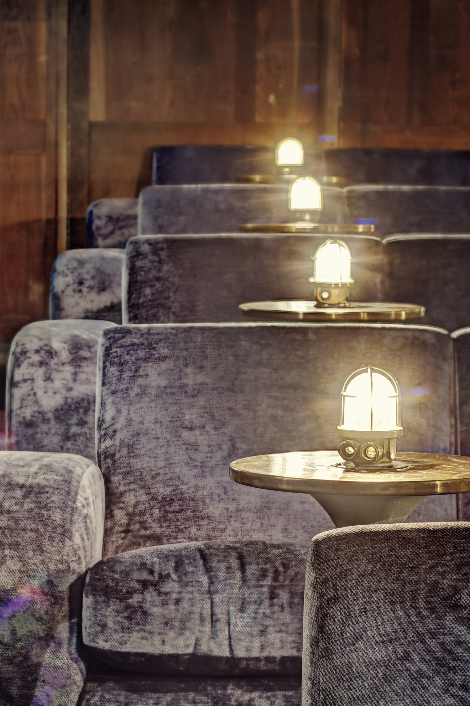 Stylish seating in The Compound venue, perfect for networking events and intimate gatherings.