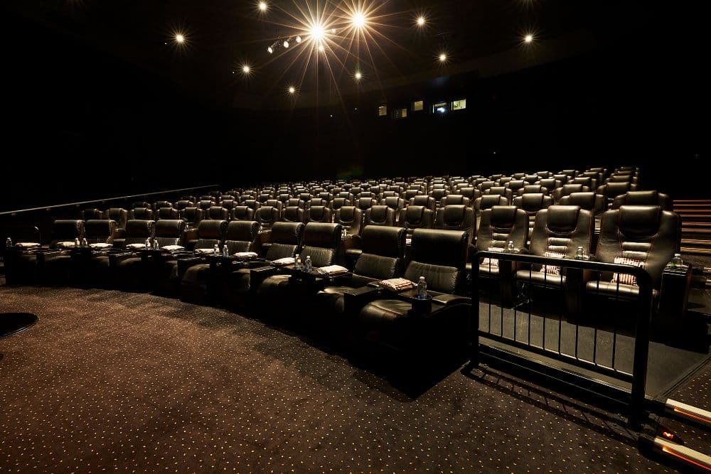 Vue West End cinema with premium recliner seating for corporate screenings and product launches.