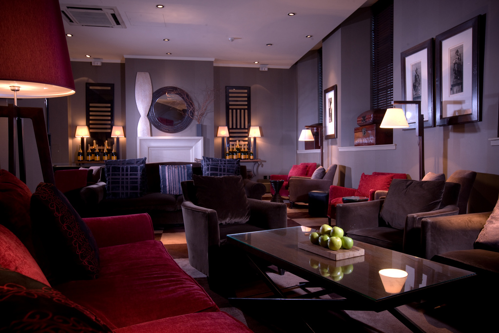 Chateau Lounge in Malmaison Leeds, elegant seating for networking events and meetings.