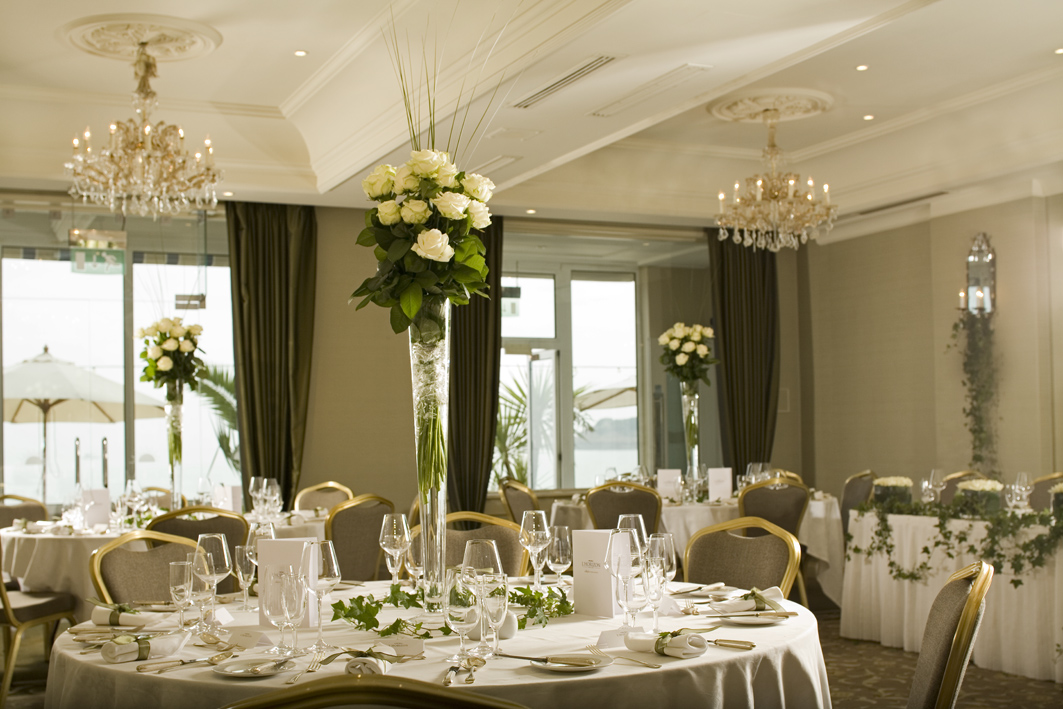 Elegant event space at L'Horizon Beach Hotel, ideal for weddings and corporate events.