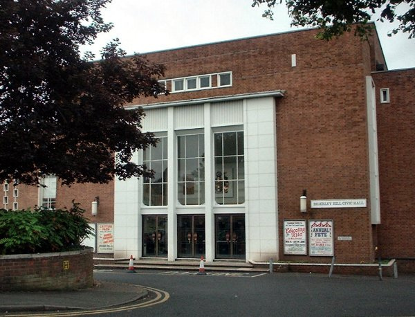 Main Hall at Brierley Hill Civic Hall, modern venue for conferences and community events.