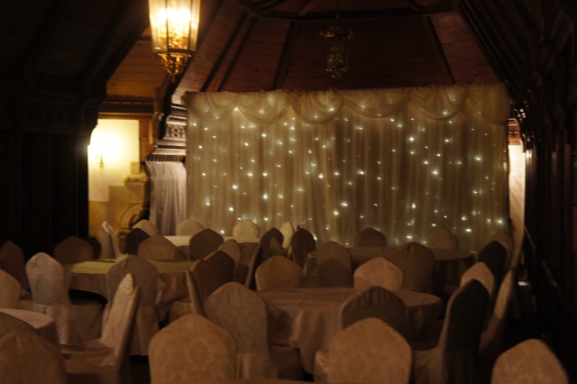 Elegant Long Gallery at Ettington Park Hotel, ideal for weddings and formal events.
