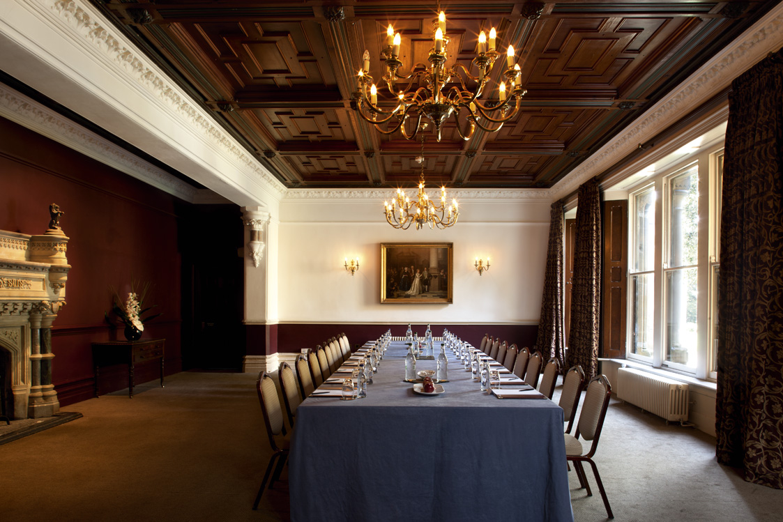 Elegant South Room at Ettington Park Hotel, perfect for corporate meetings and events.
