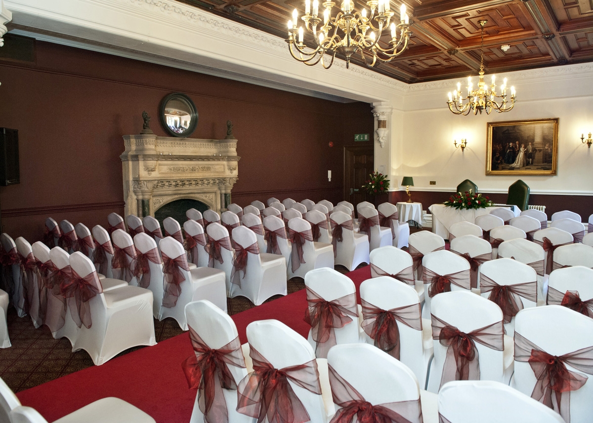 Elegant South Room at Ettington Park Hotel, perfect for formal events and ceremonies.