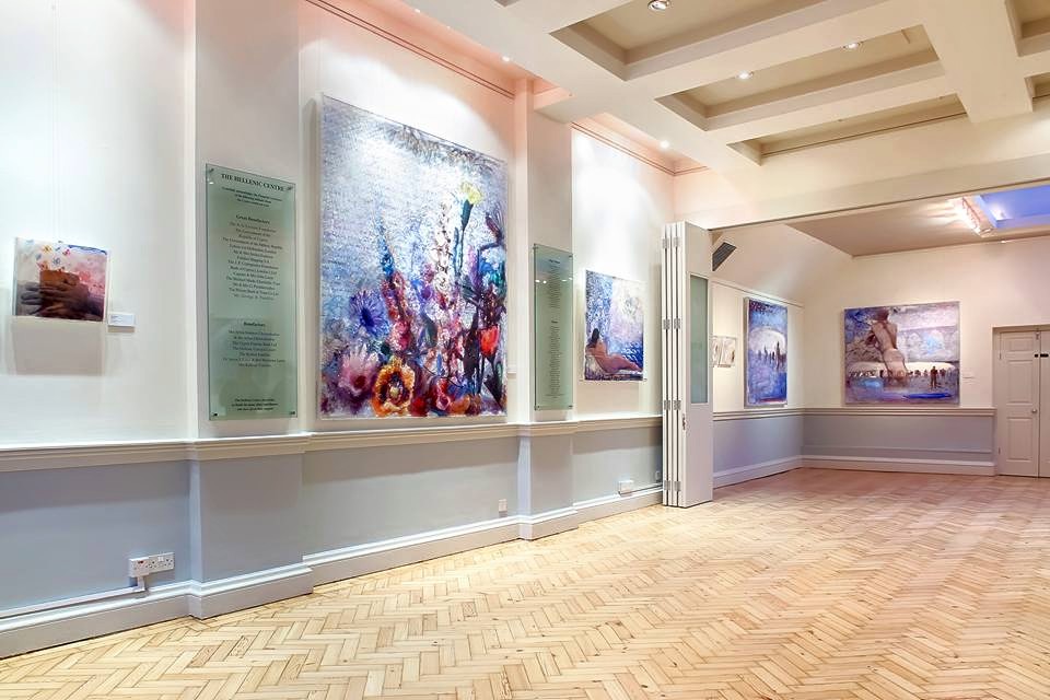 Friends & Members Room at The Hellenic Centre, spacious venue for art exhibitions and meetings.