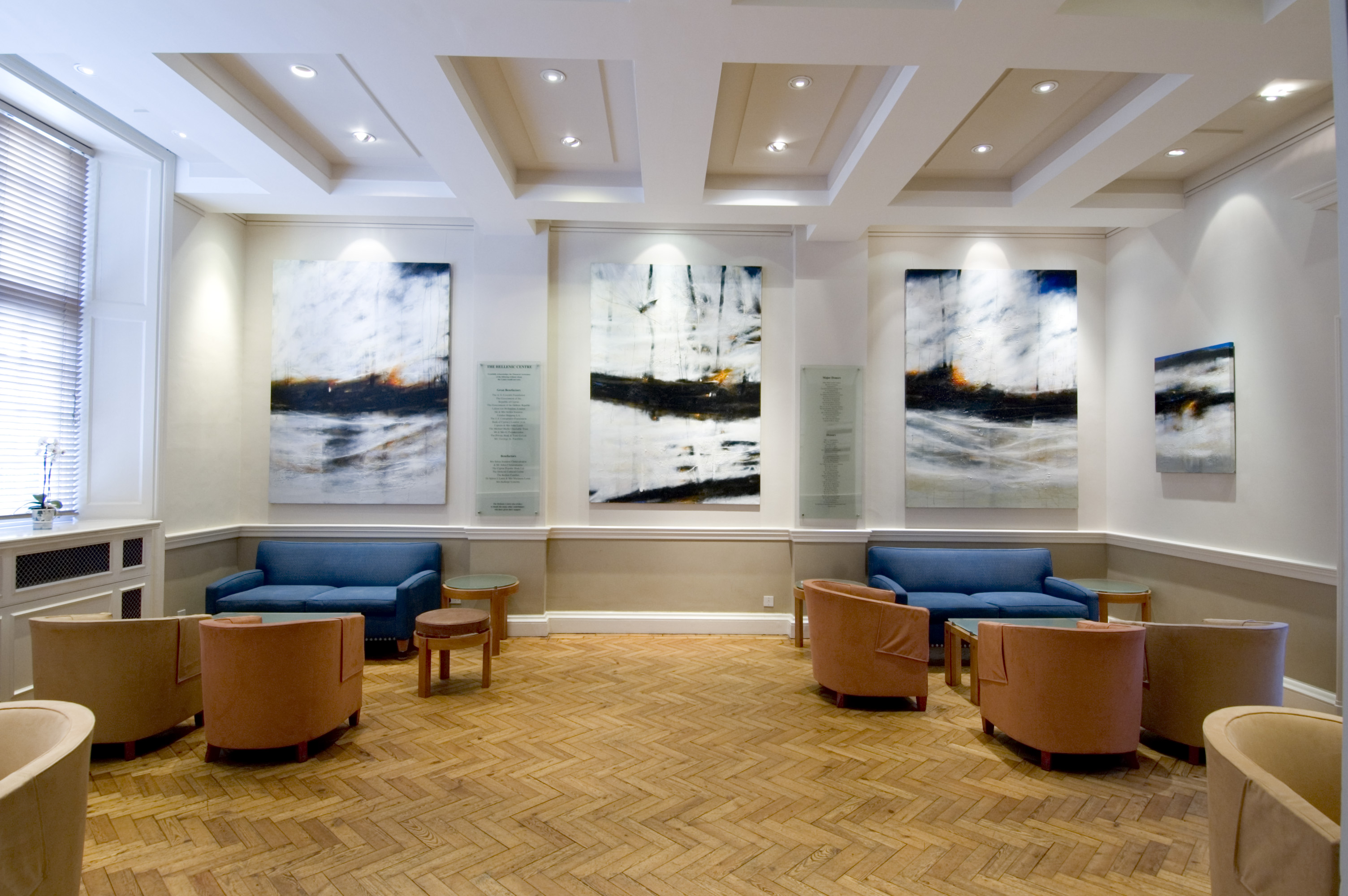 Friends & Members Room at The Hellenic Centre, modern design for networking events.