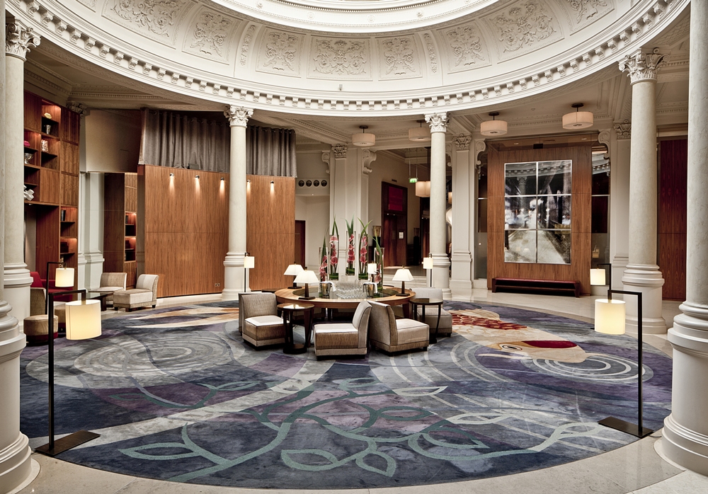Dome Lounge at Threadneedles Hotel: elegant lobby for networking and meetings.