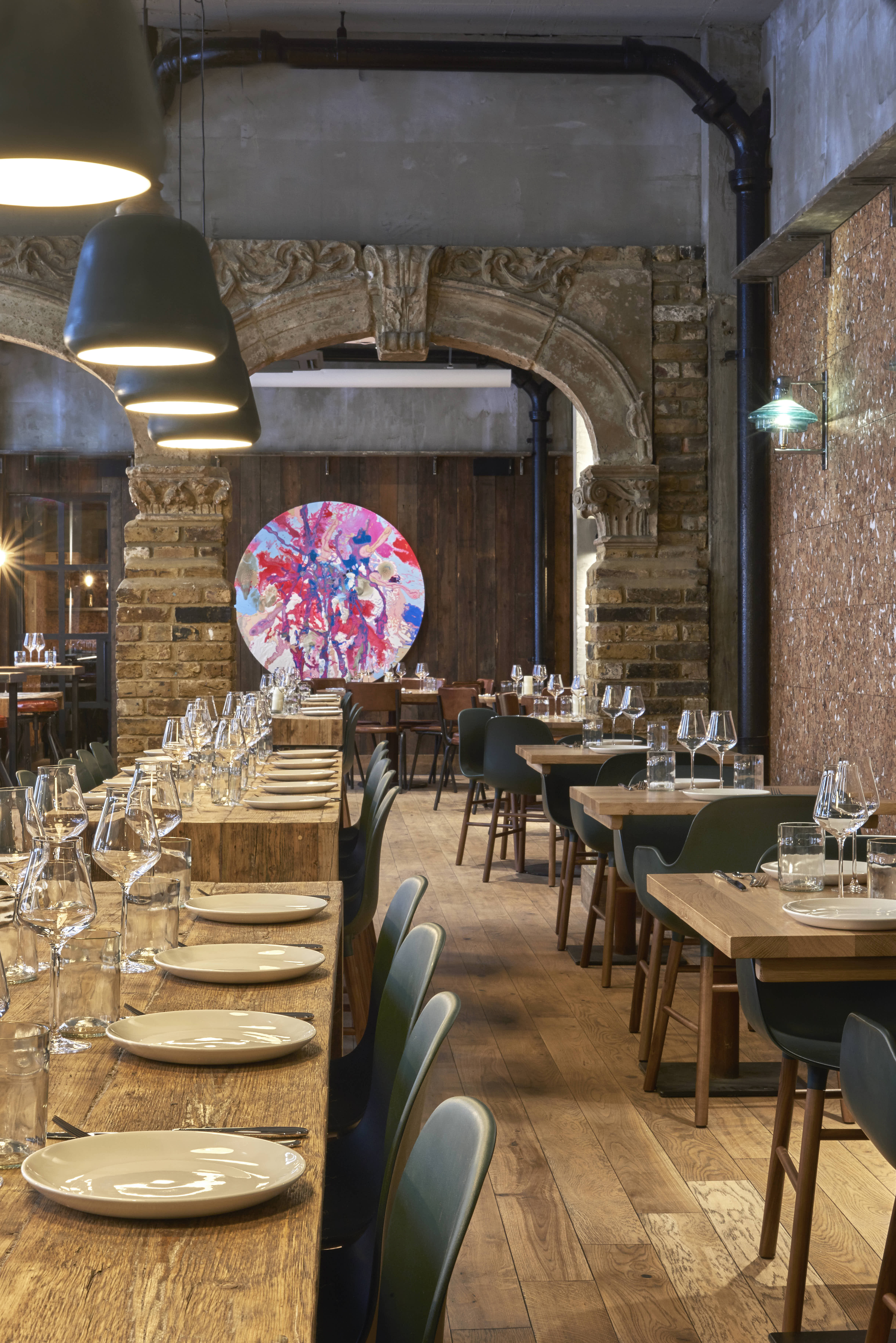 Stylish dining space at Humble Grape for intimate events and corporate dinners.