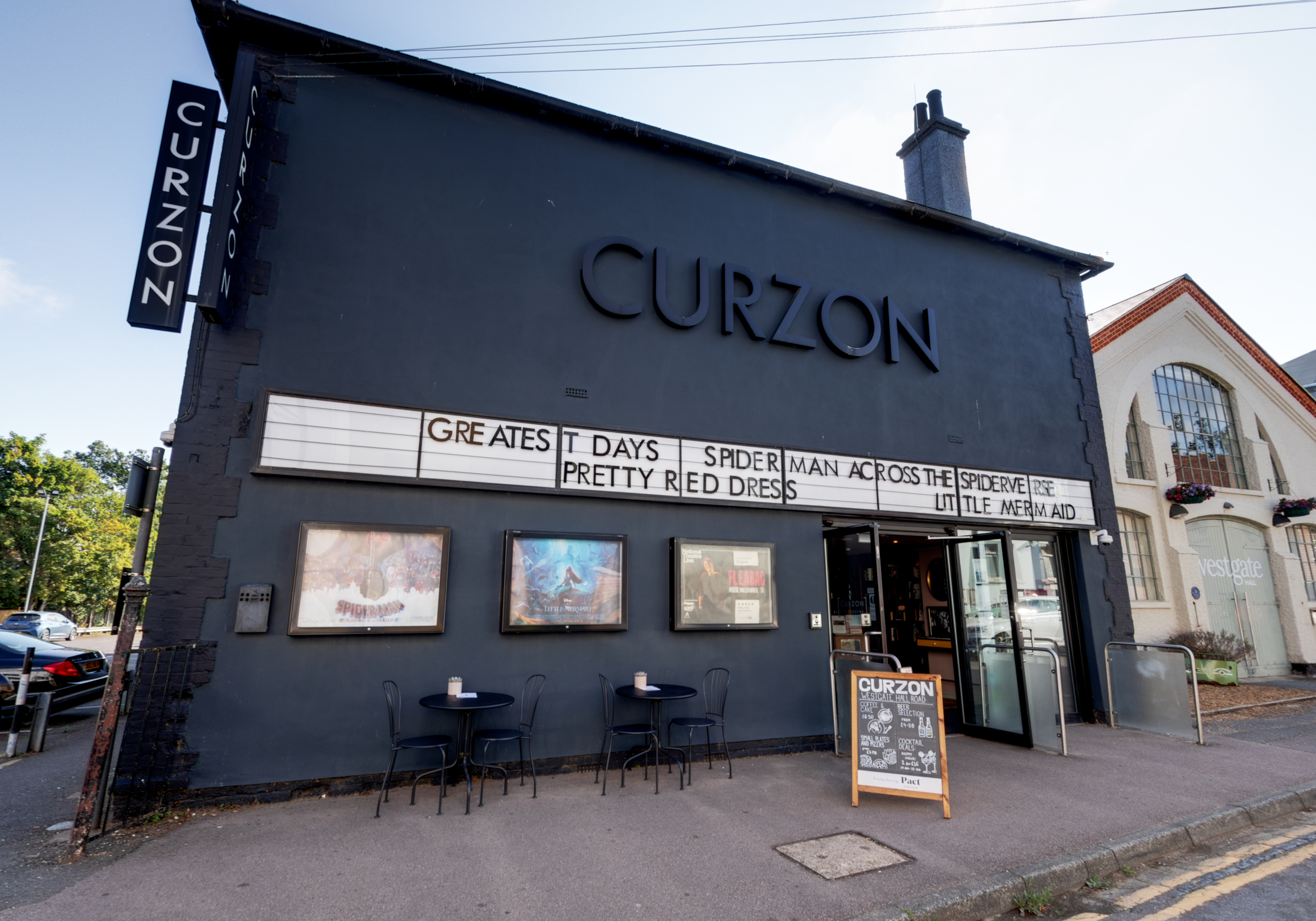Curzon Canterbury venue with modern exterior, ideal for film screenings and events.