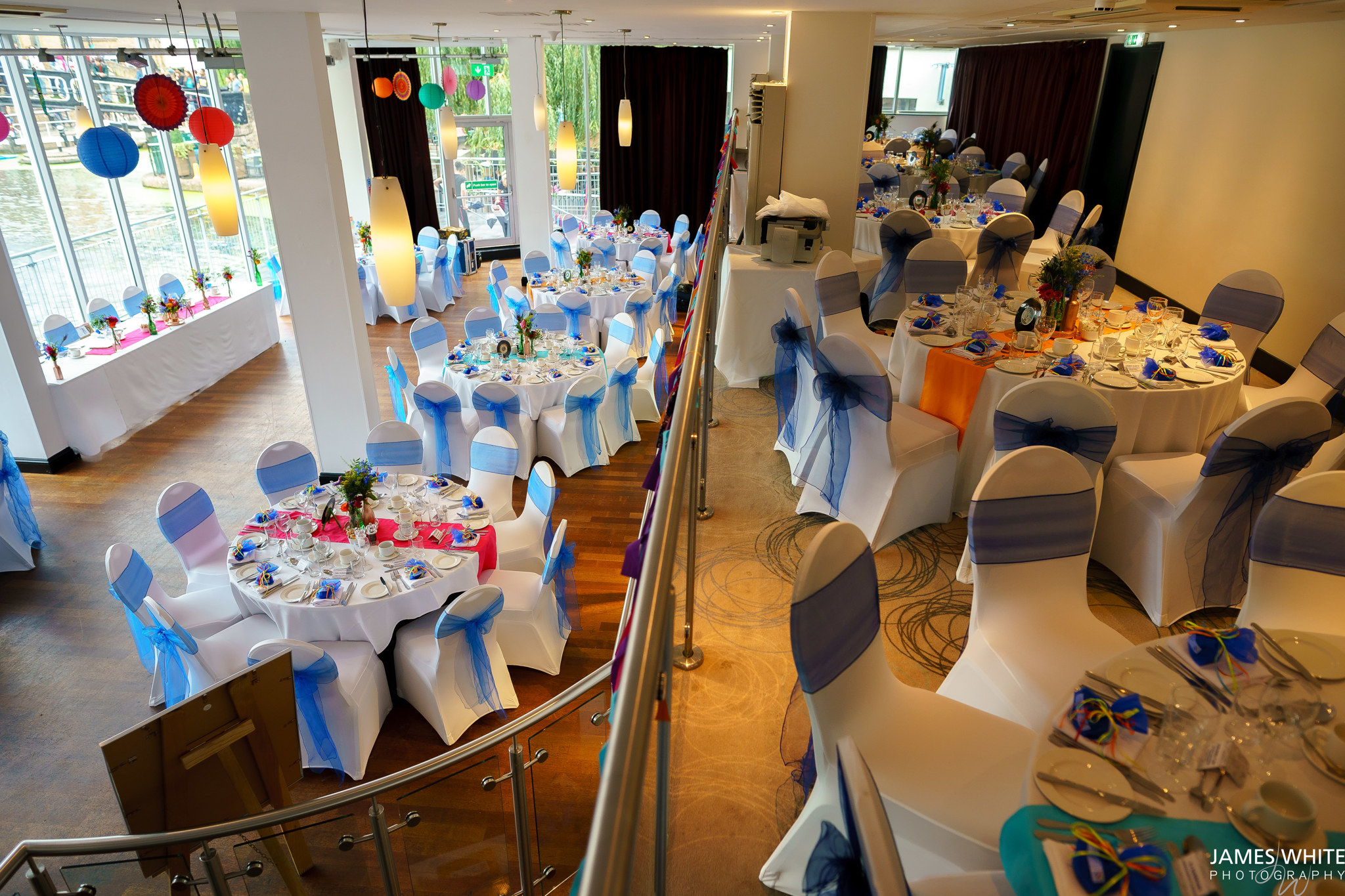 Elegant event space at Holiday Inn Camden Lock, perfect for weddings and corporate events.