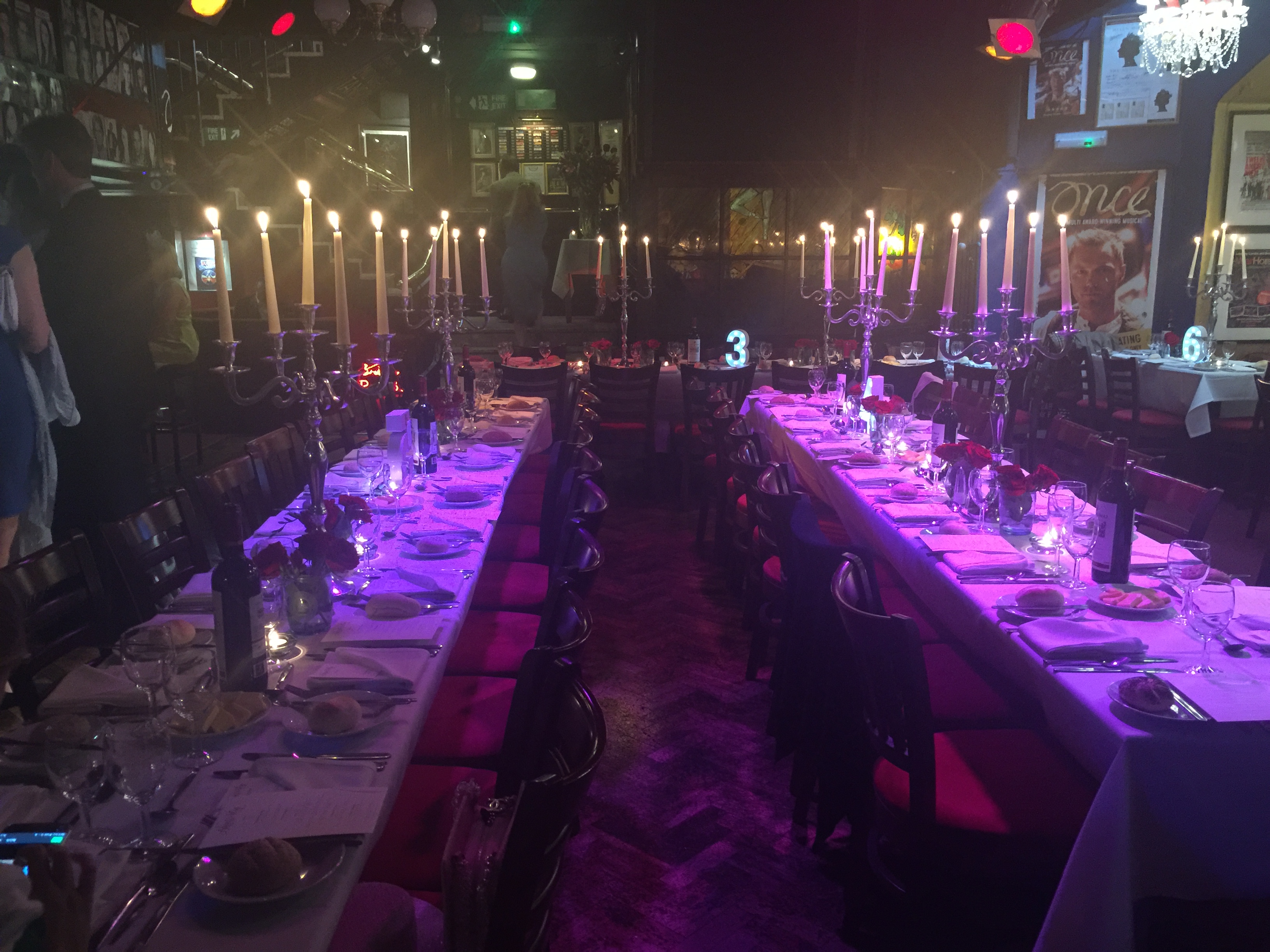 Elegant dining table at Phoenix Arts Club, perfect for formal dinners and gala events.