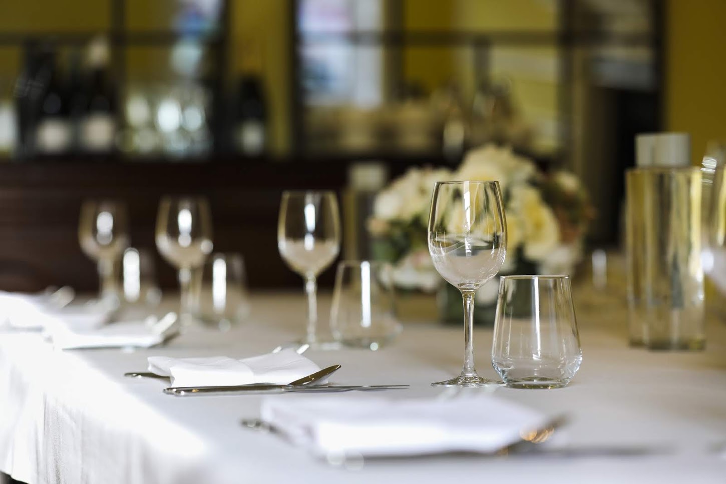 Elegant dining table setup in Hutchison Room, Asia House for corporate events and celebrations.