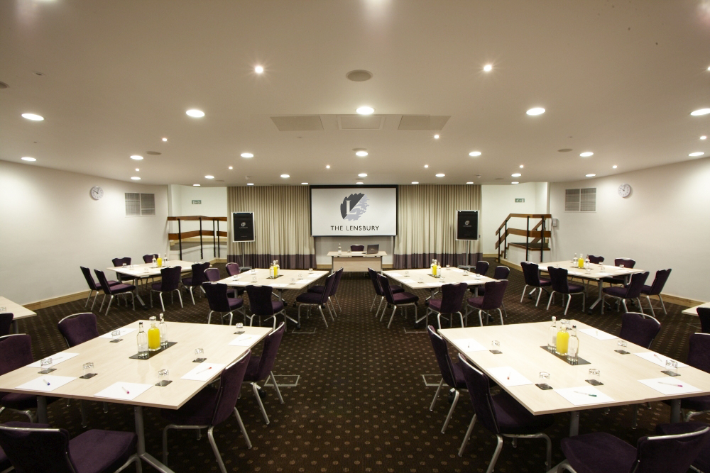 Beaumont Room at The Lensbury: spacious meeting room for professional events and networking.