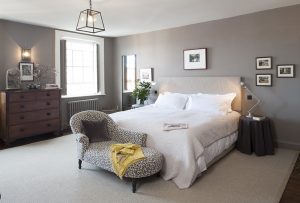 Elegant hotel room at Iscoyd Park for retreats and executive meetings.