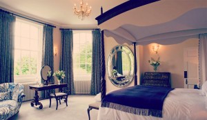 Elegant hotel room at Iscoyd Park for intimate meetings and retreats.