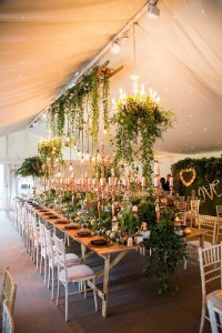 Elegant event space at Iscoyd Park with lush greenery, perfect for weddings and gatherings.