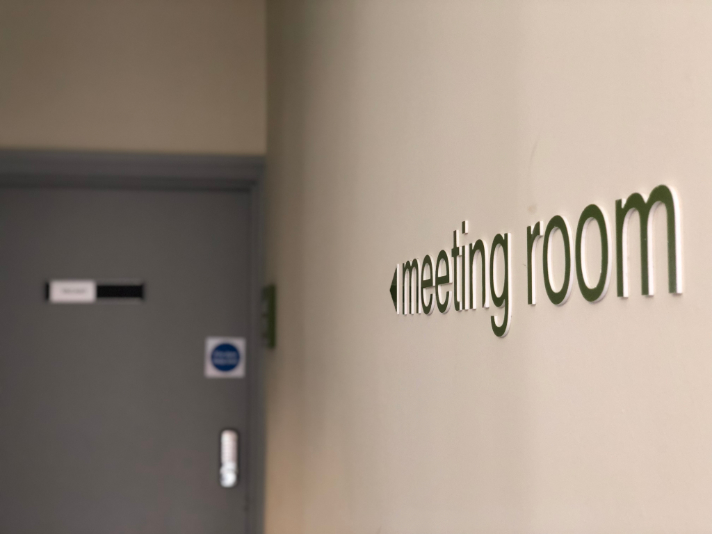 Accessible meeting room entrance in Enterprise House, ideal for professional events.