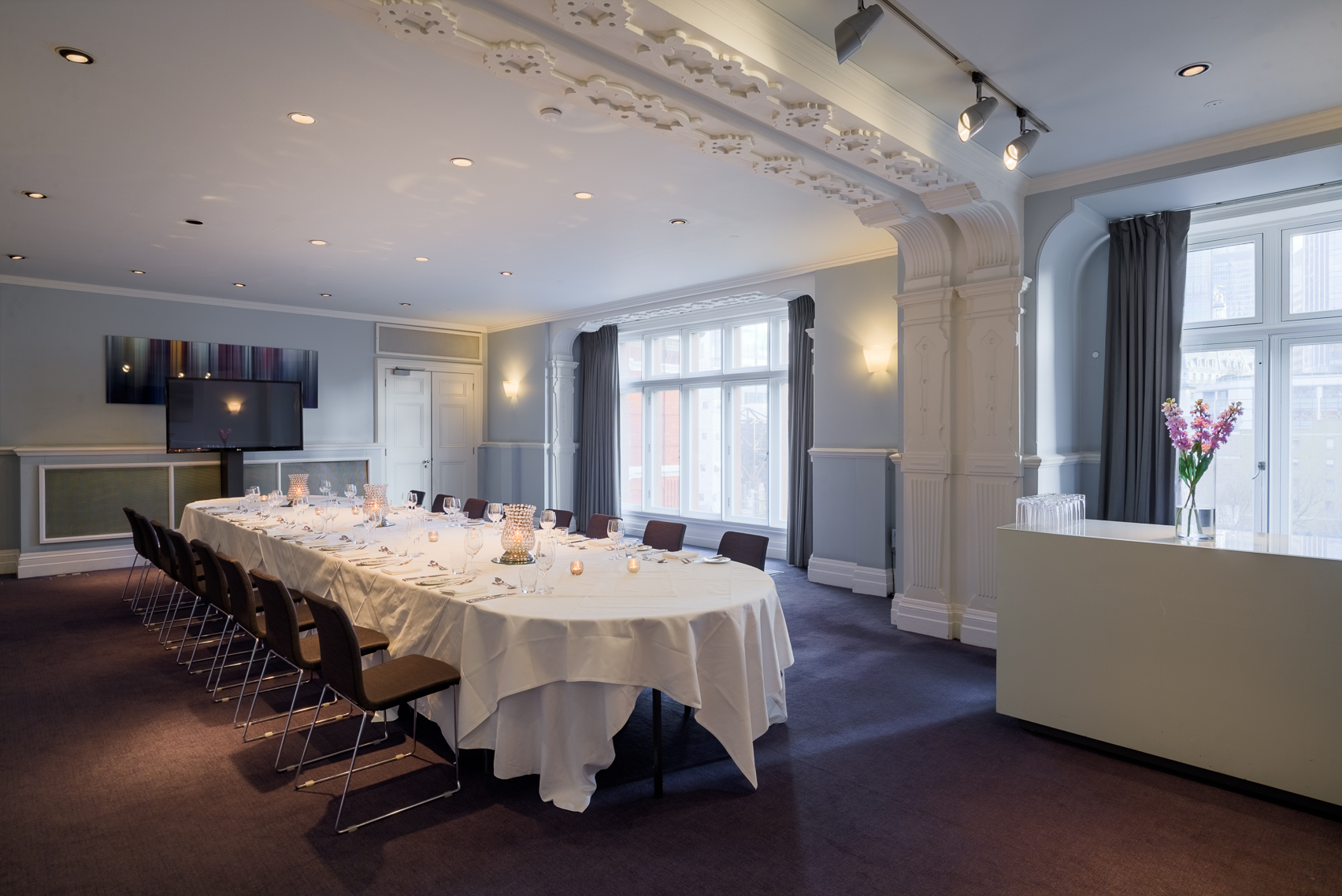 Elegant meeting room at Andaz London, ideal for corporate events and workshops.