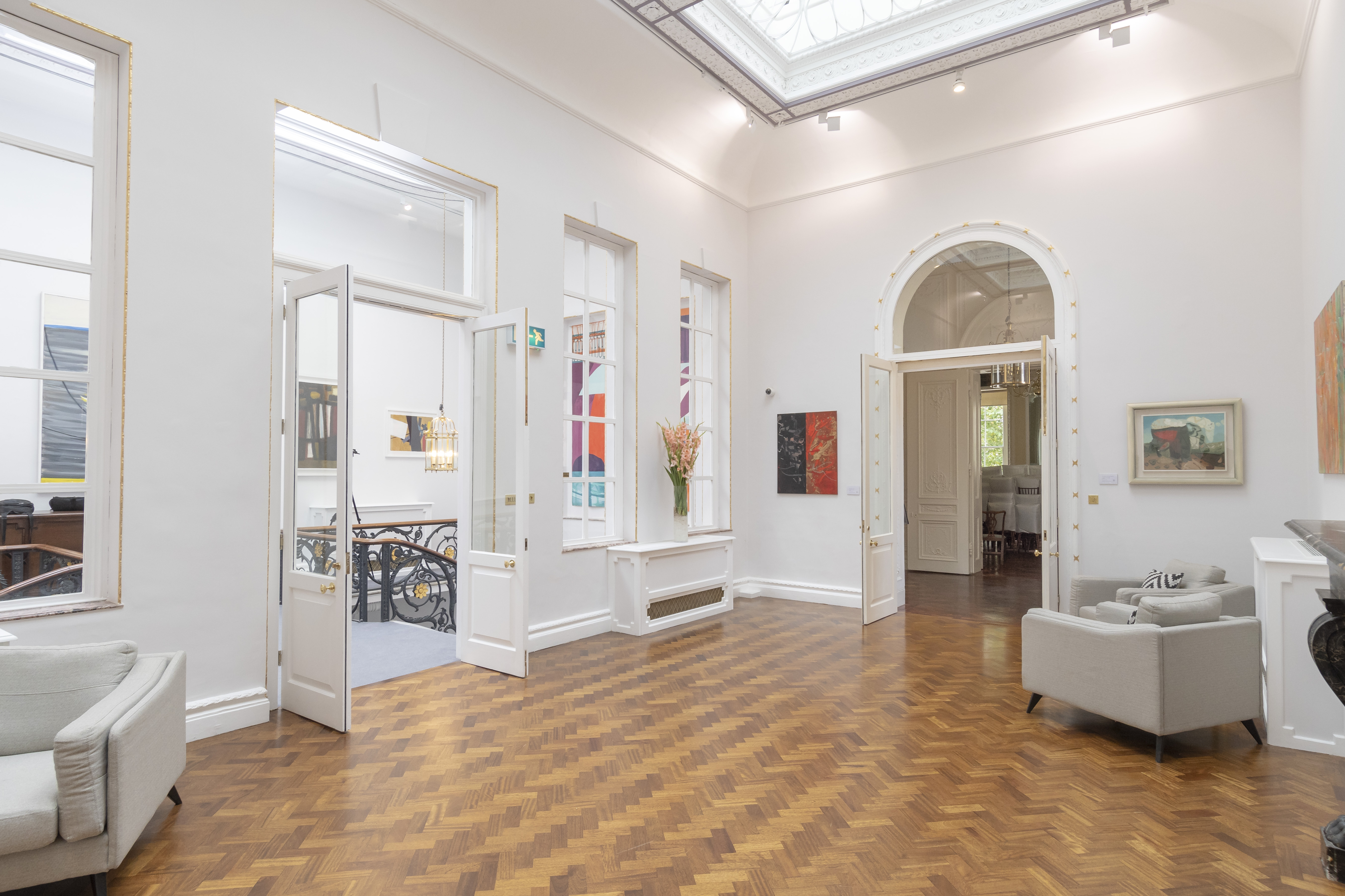Beatrice Webb Room: elegant event space with wooden flooring, ideal for networking and workshops.
