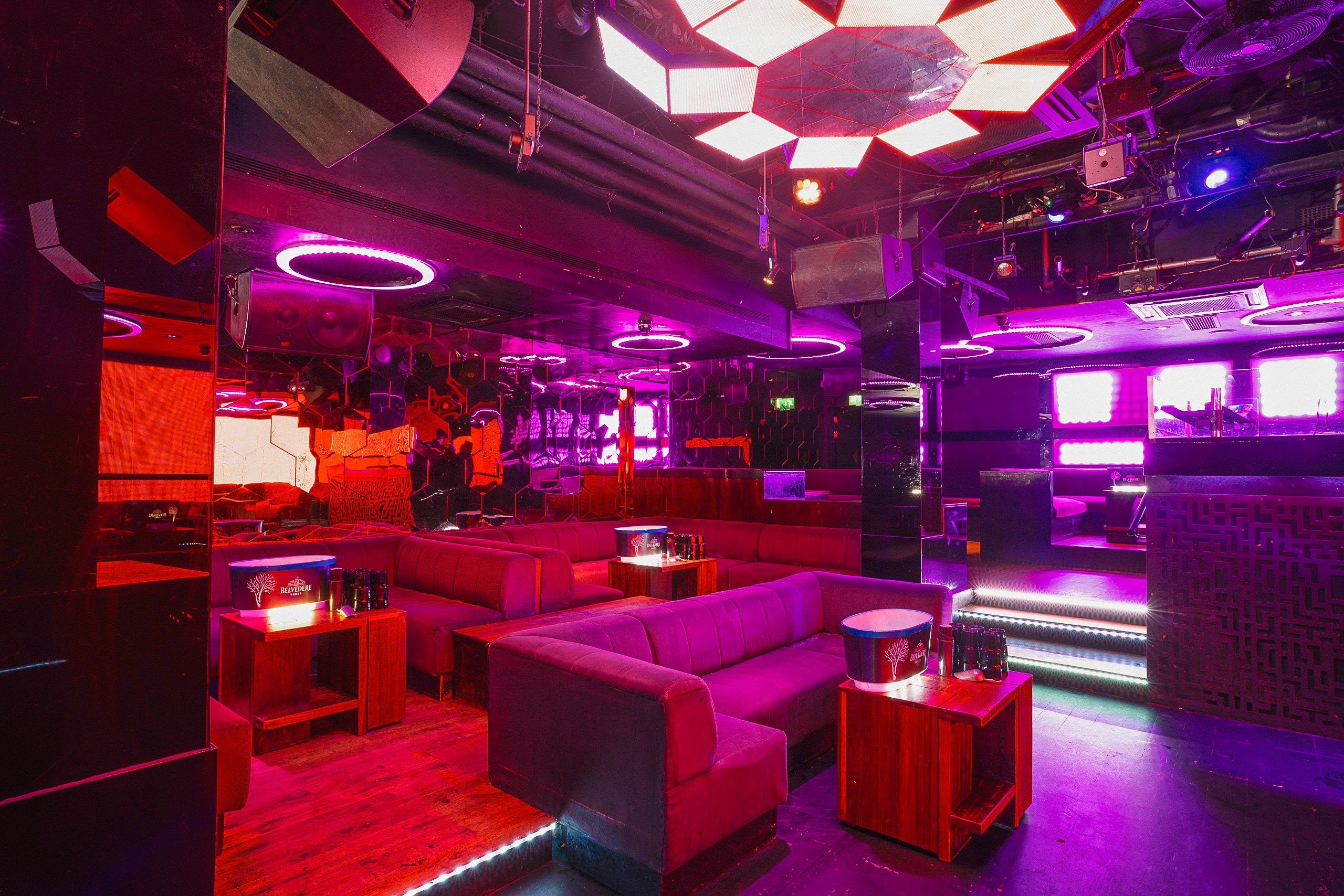 Vibrant Chinawhite venue with dynamic lighting for nightlife and events.