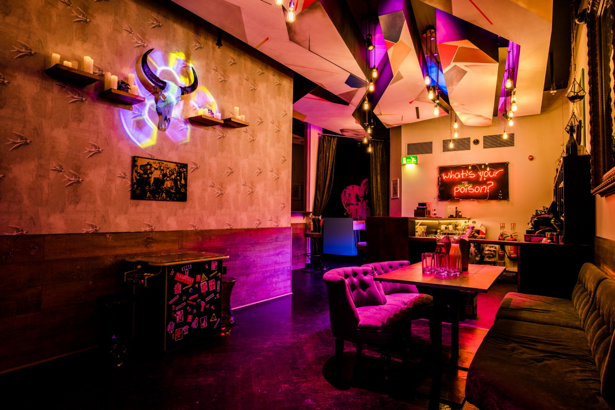 Vibrant event space at The Code in Chinawhite, perfect for networking and themed parties.