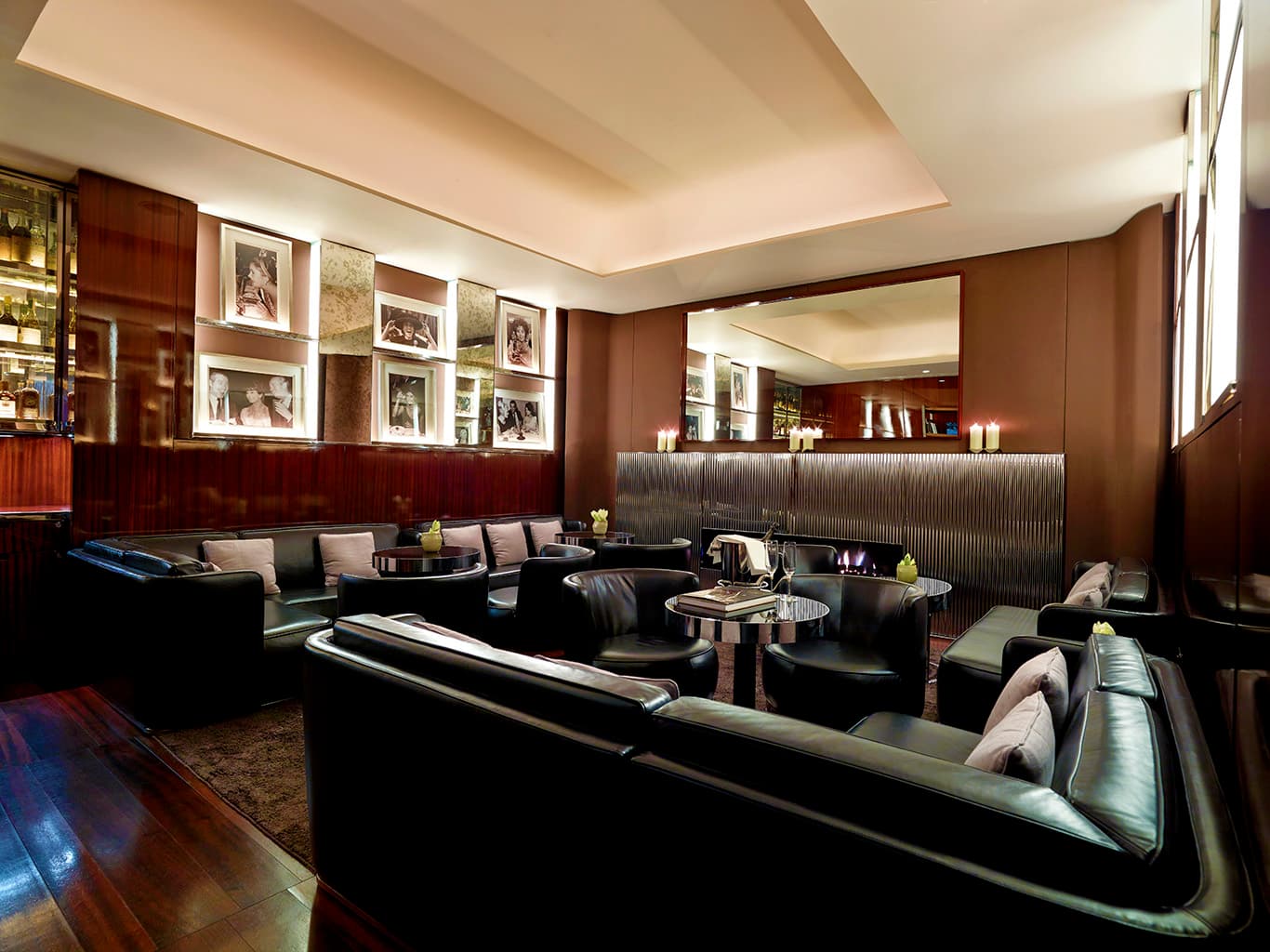 Sophisticated lounge at Bulgari Hotel, London, ideal for networking events and meetings.