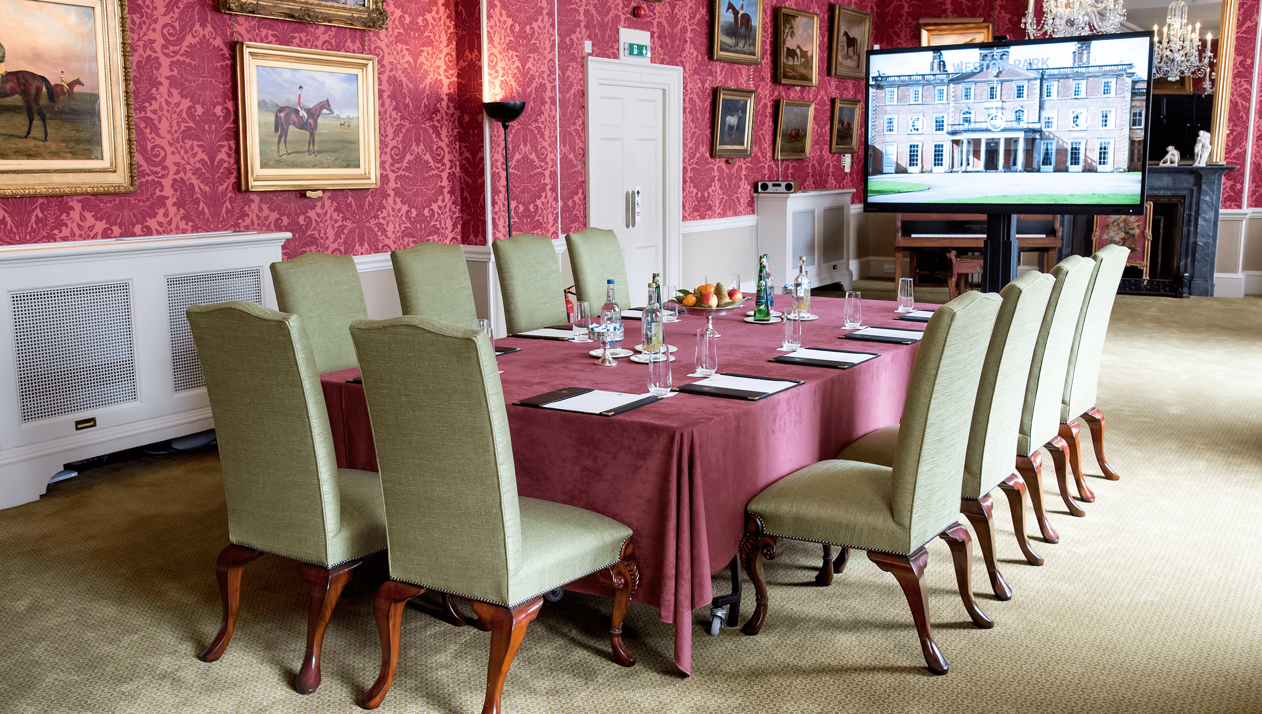 Elegant meeting room in Weston Park for executive gatherings and presentations.