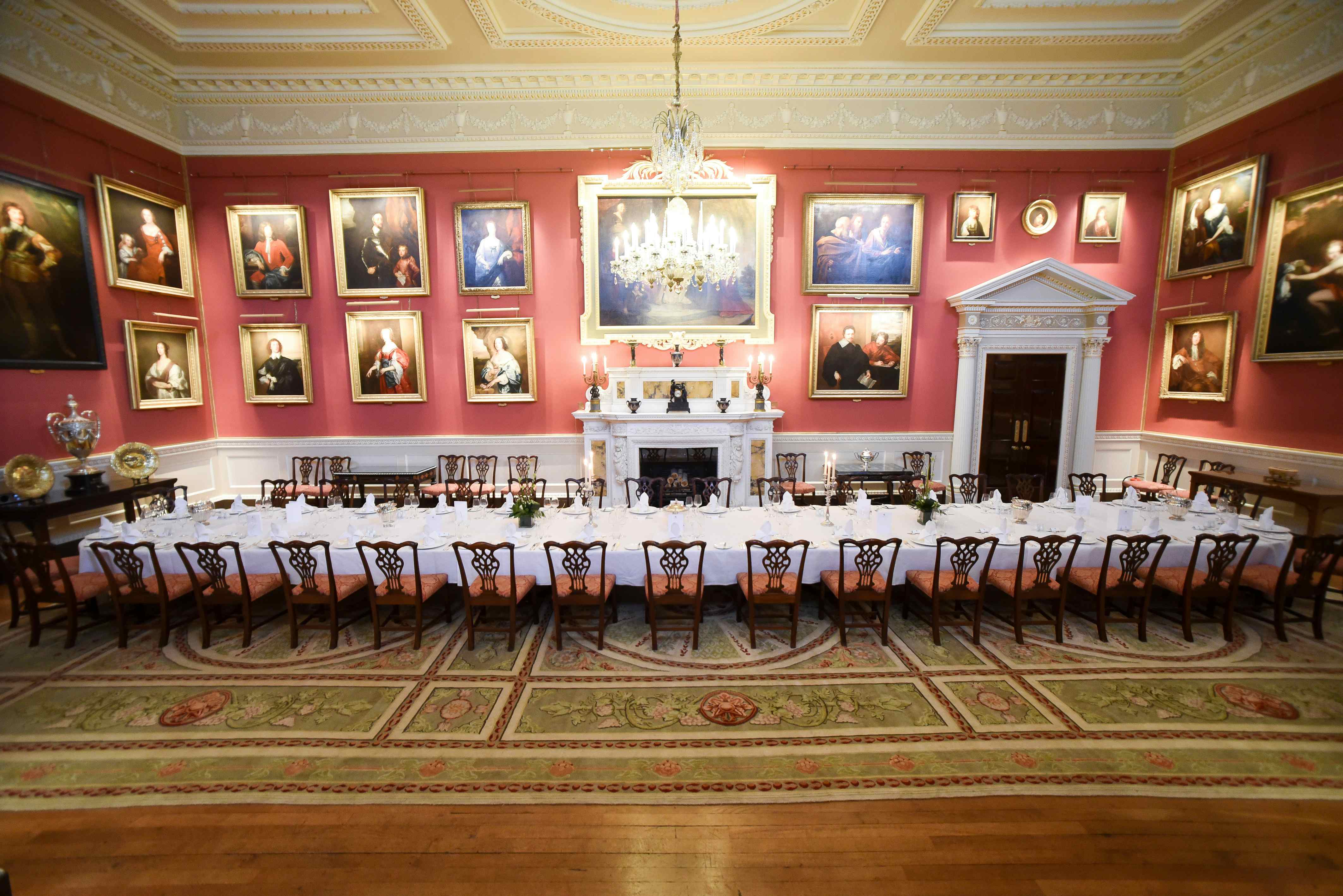 Elegant banquet setting in Weston Park for formal events and intimate gatherings.
