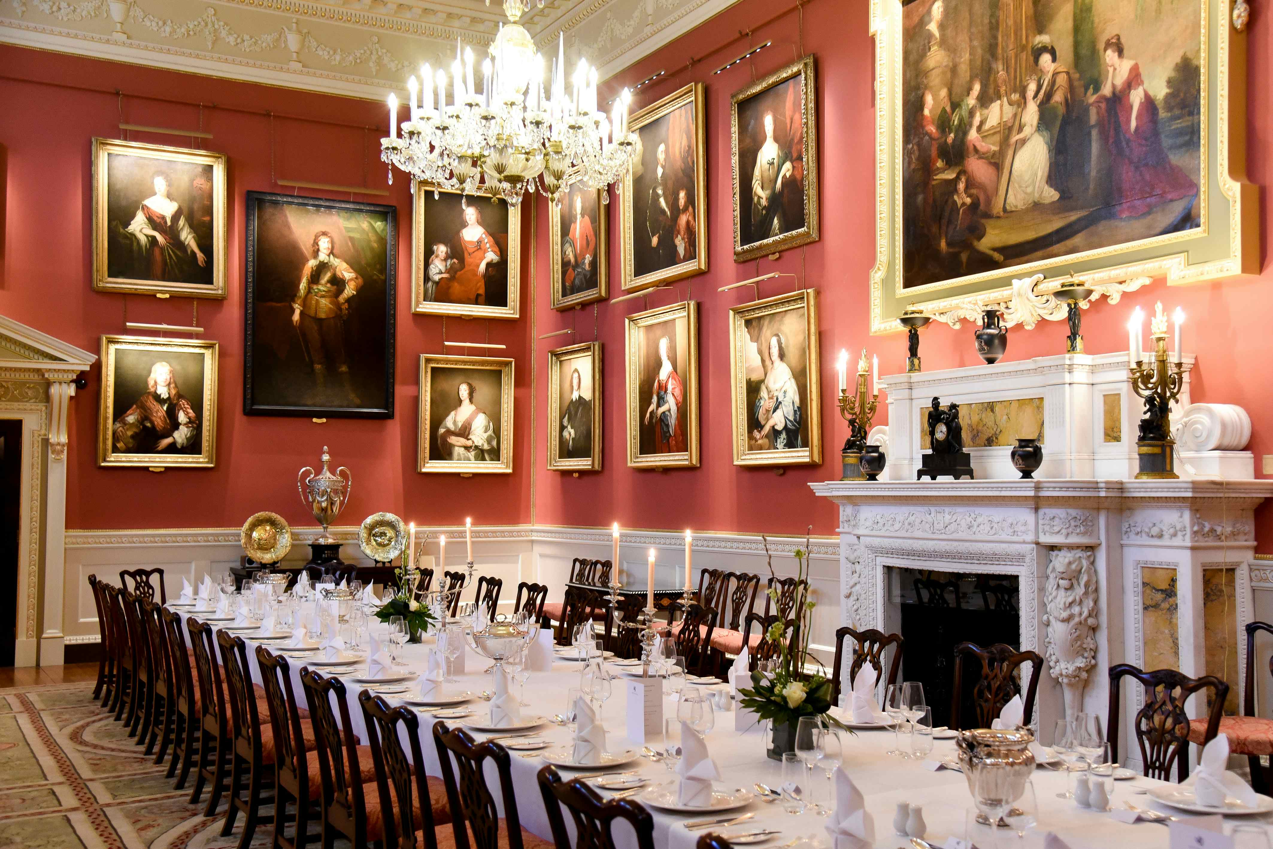 Elegant private dining room at Weston Park, perfect for formal events and gatherings.