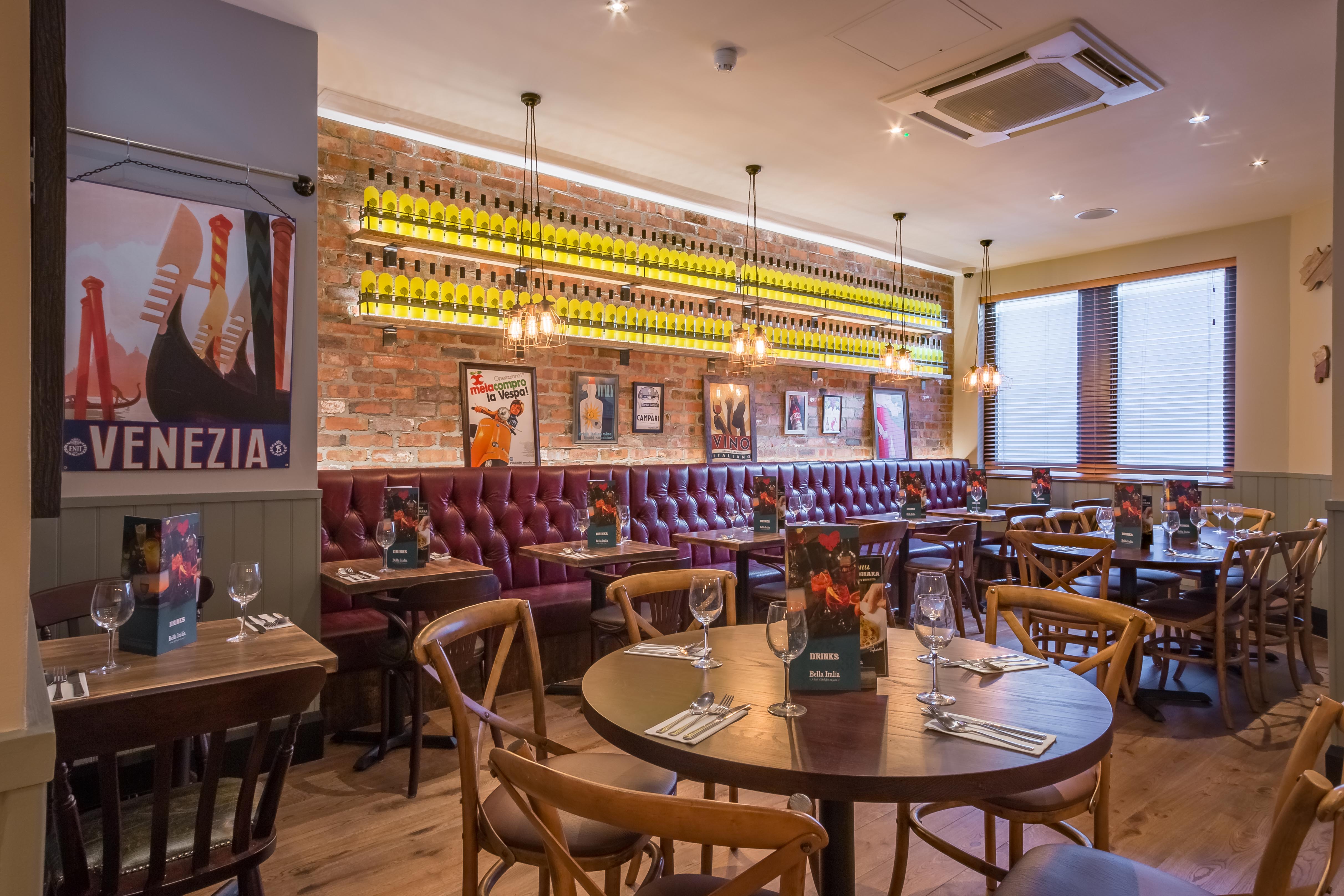 Stylish Venice Room at Bella Italia, perfect for intimate gatherings and corporate events.