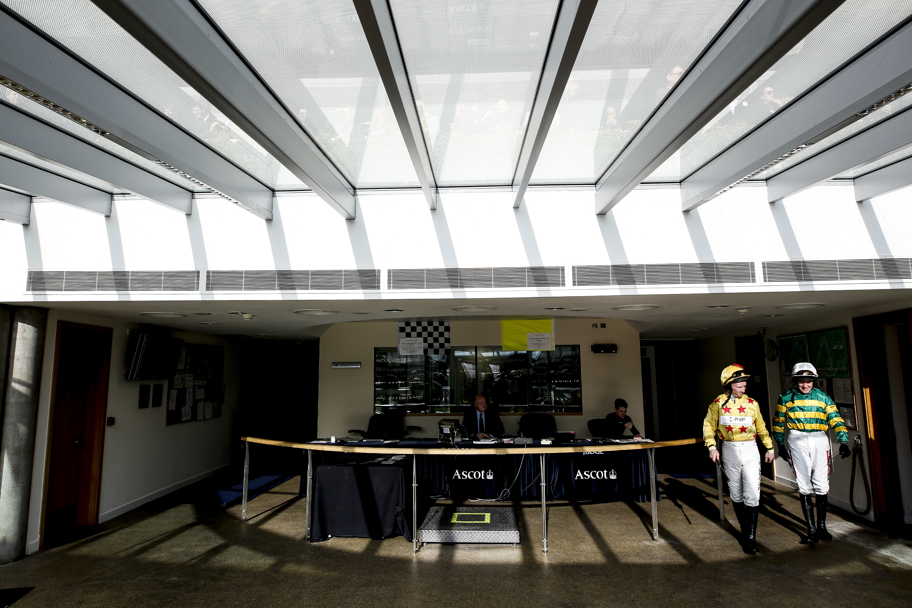 Jockeys' Weighing Room at Ascot Racecourse, vibrant event space for corporate gatherings.