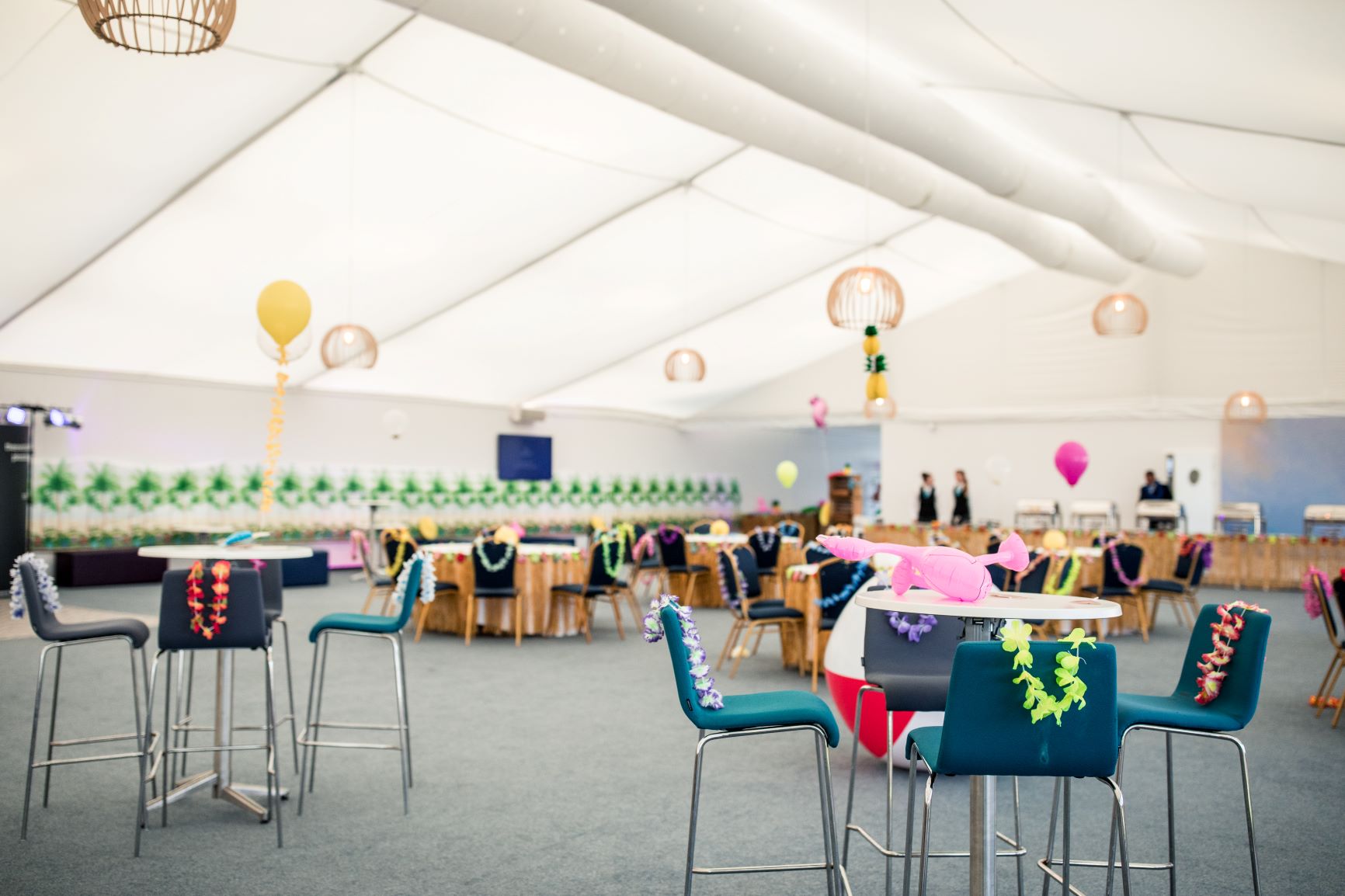 Vibrant Furlong Suite at Ascot Racecourse for networking and celebration events.