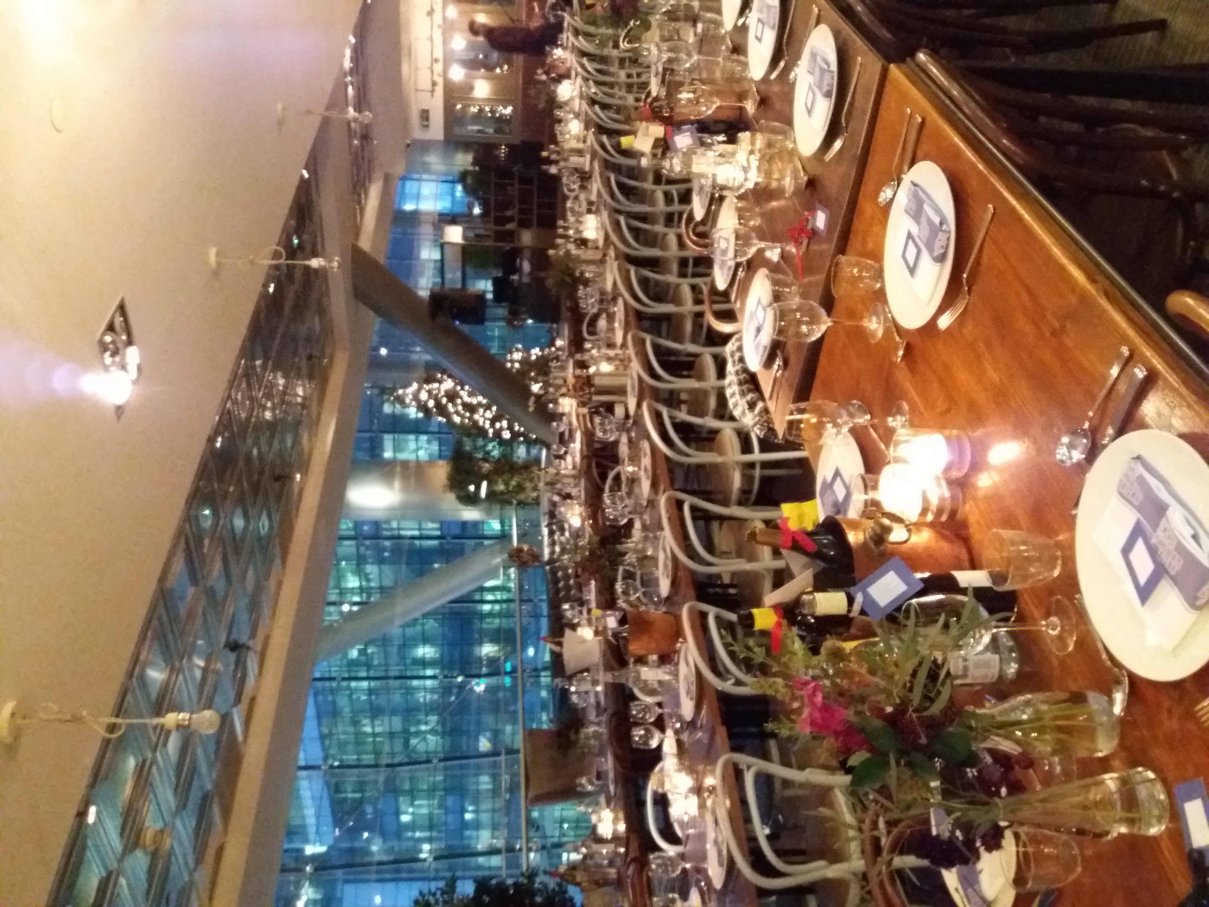 Elegant dinner setting at The Pearson Room for corporate events and holiday gatherings.