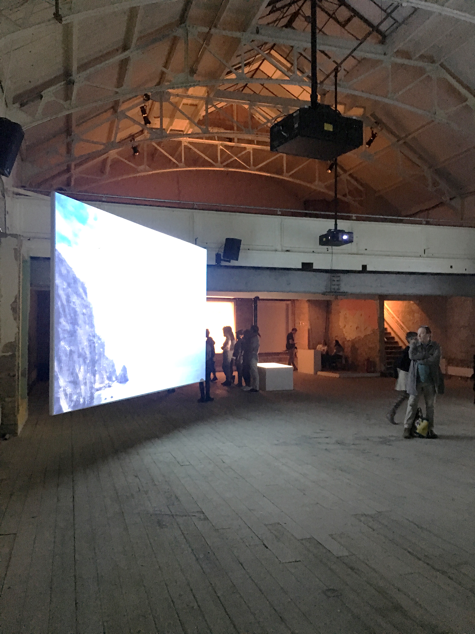 Double Height Auditorium with large projection screen for exhibitions and events