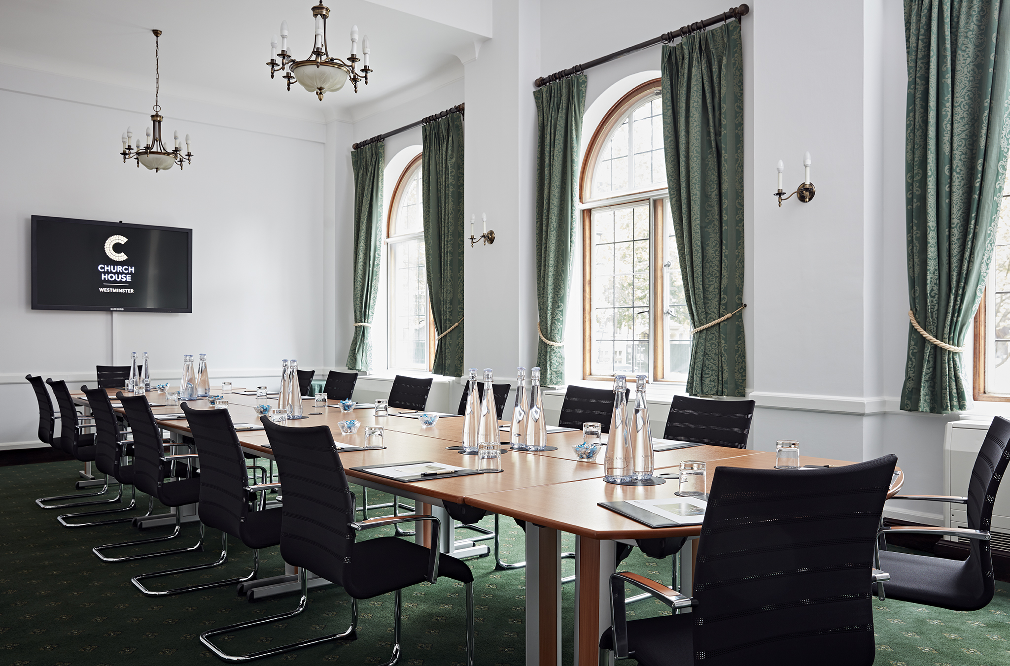 Abbey Room in Church House Westminster, elegant meeting space for professional events.
