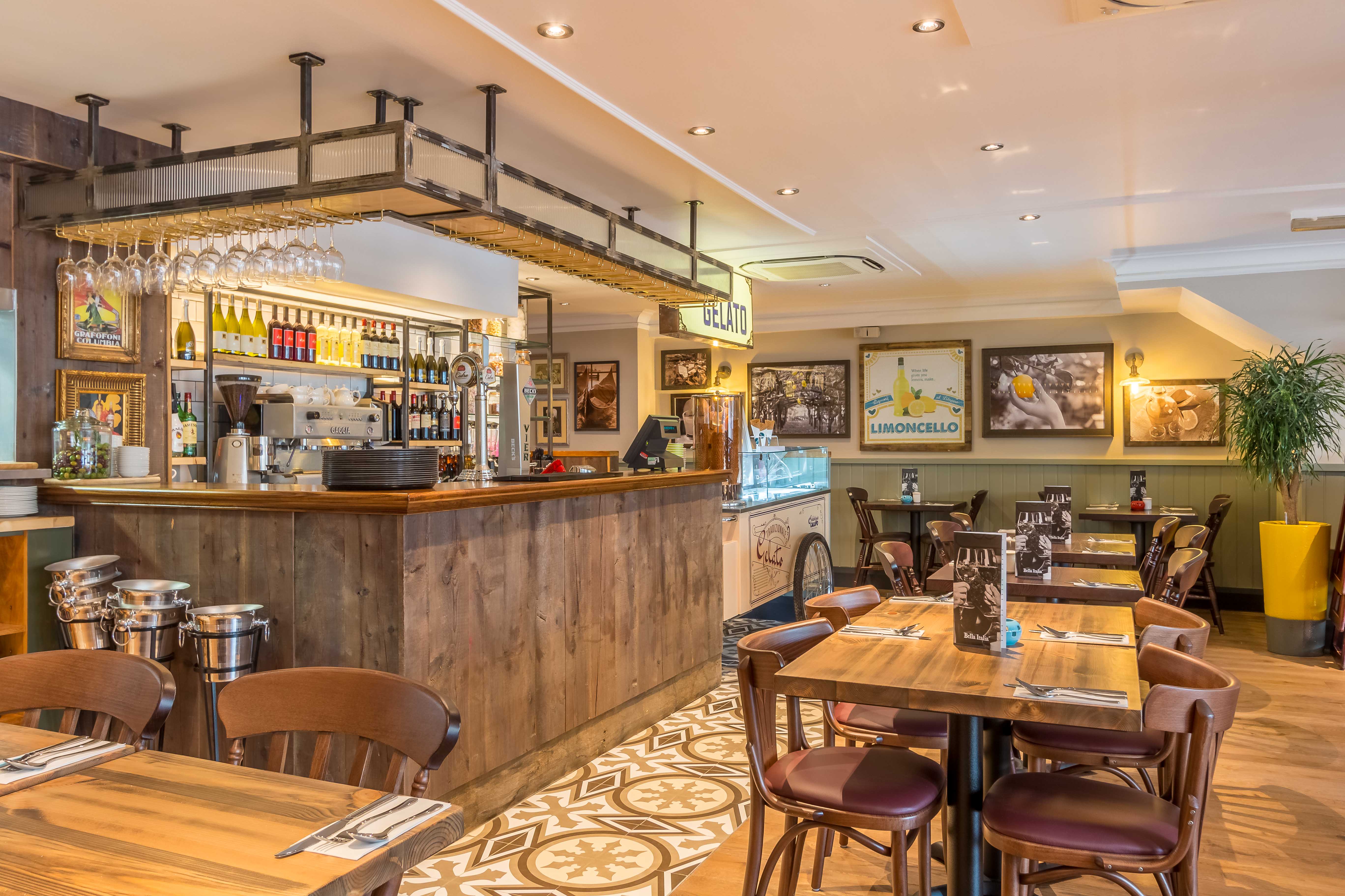 Stylish Capri Room in Bella Italia Norwich, perfect for intimate gatherings and corporate events.