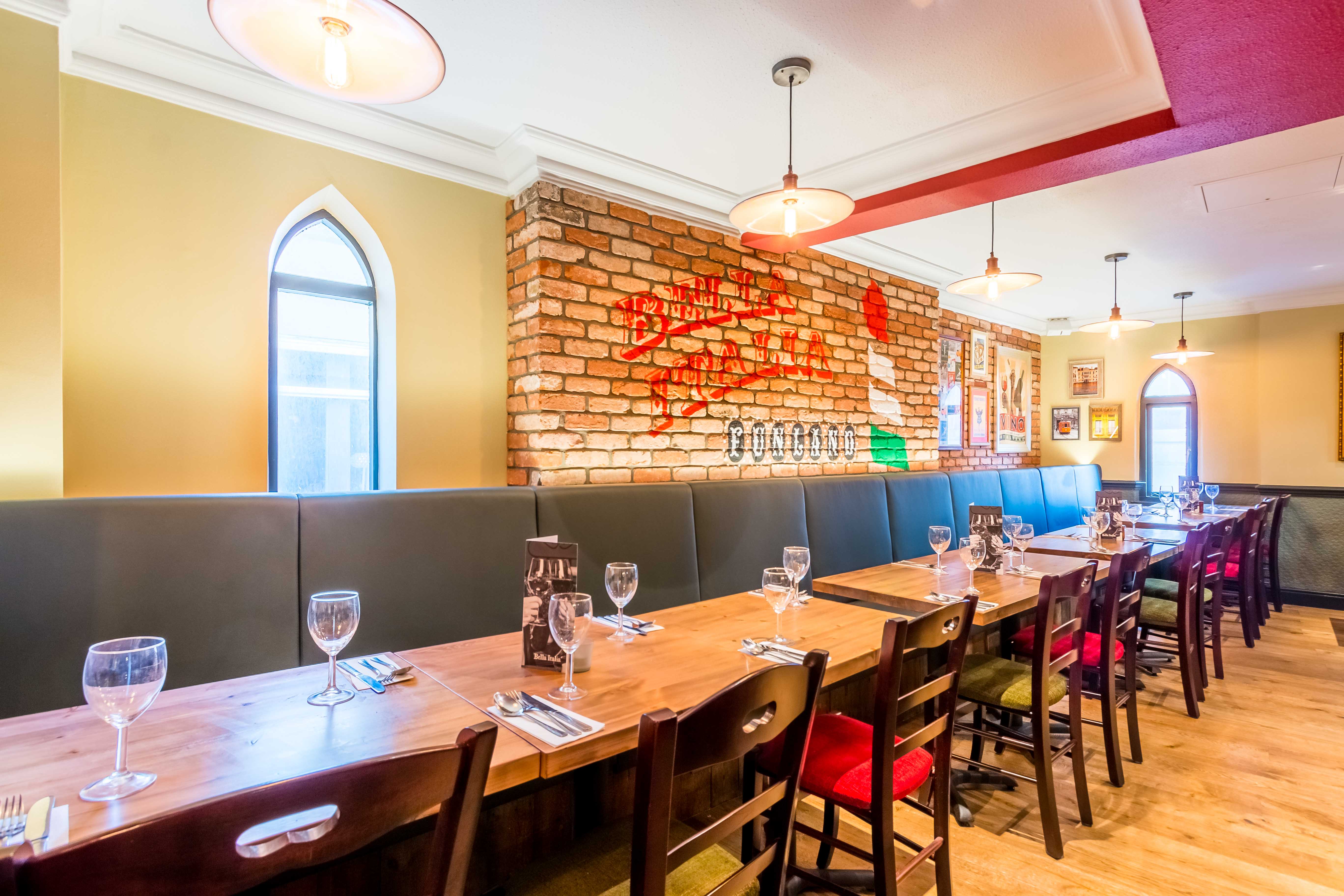 Stylish dining space in The Roma Room, ideal for intimate gatherings and corporate events.