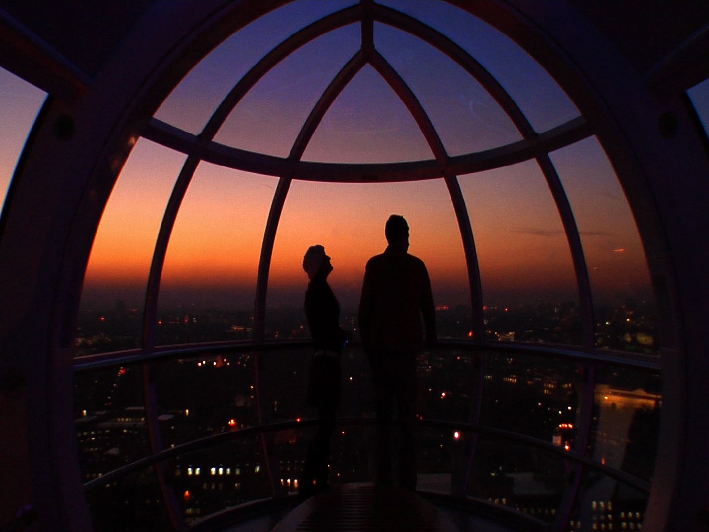 Private Capsule in The London Eye with skyline view, ideal for exclusive networking events.