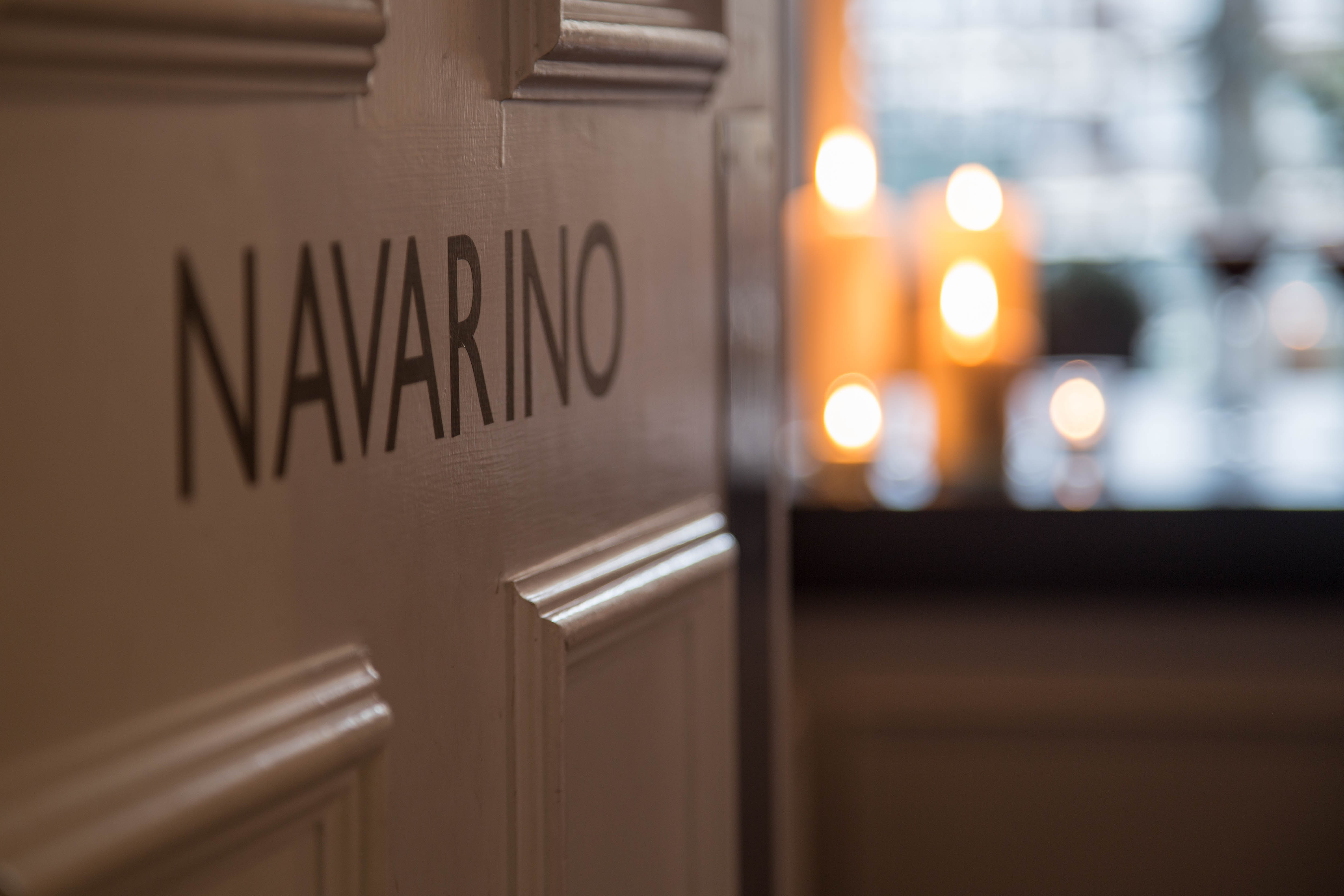 Navarino Room entrance at Admiral Codrington, ideal for intimate events and networking.