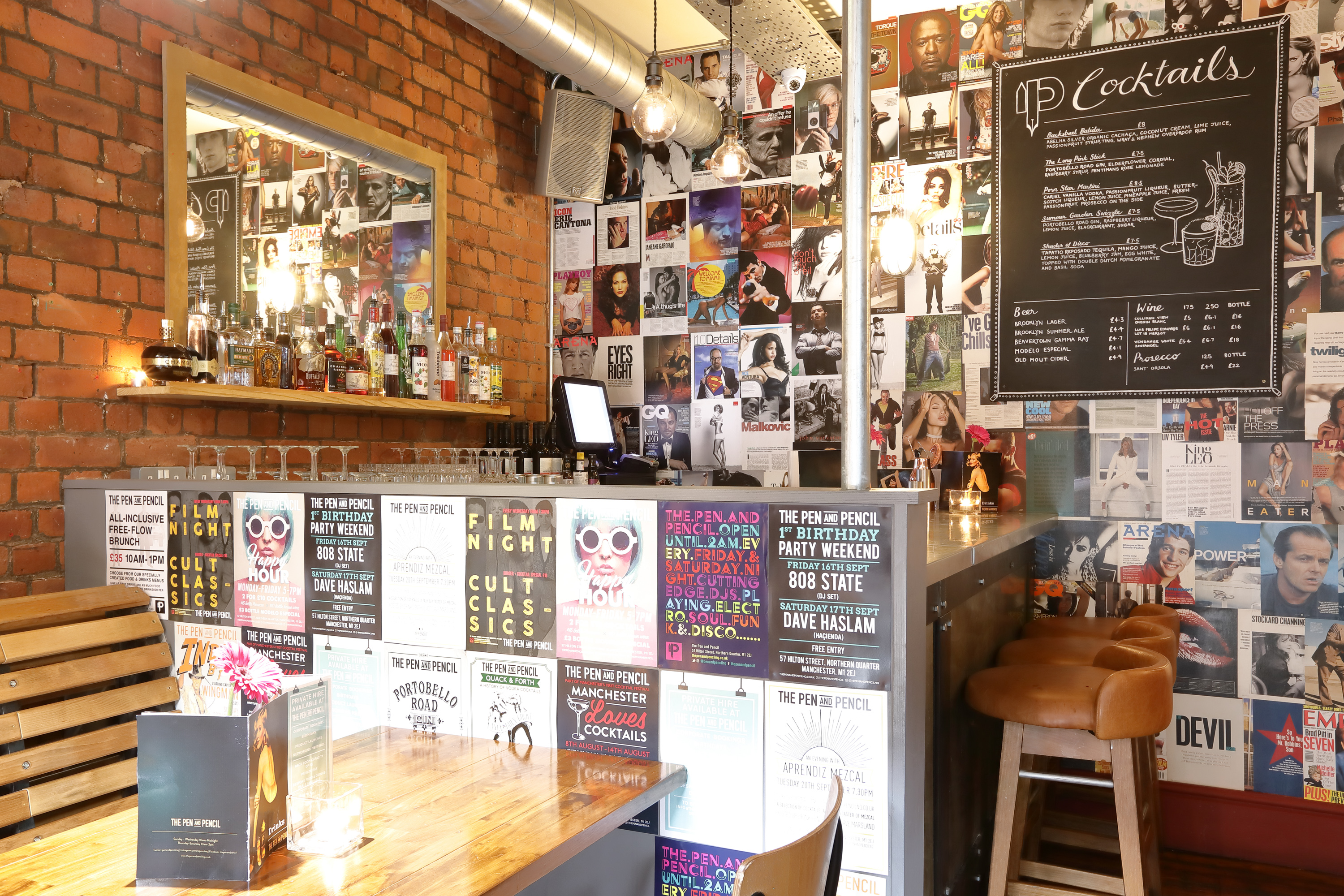 Vibrant back room at The Pen and Pencil, ideal for social events and networking.