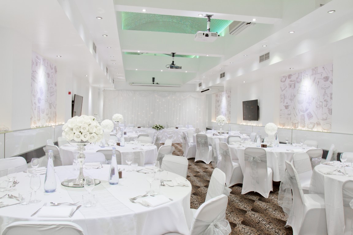 Porter Hall at Wesley Euston Hotel, elegant venue for weddings and corporate events.