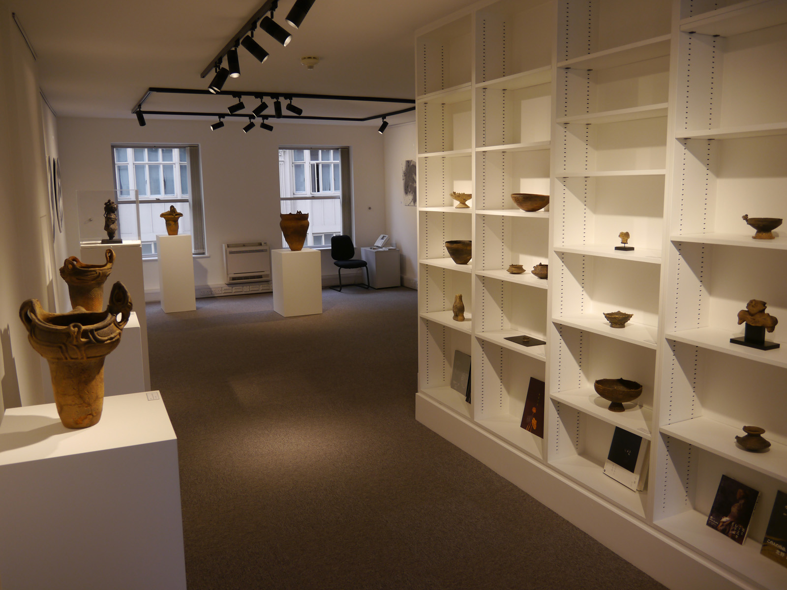 2nd Floor of Brian Haughton Gallery, minimalist design for art exhibitions and private viewings.