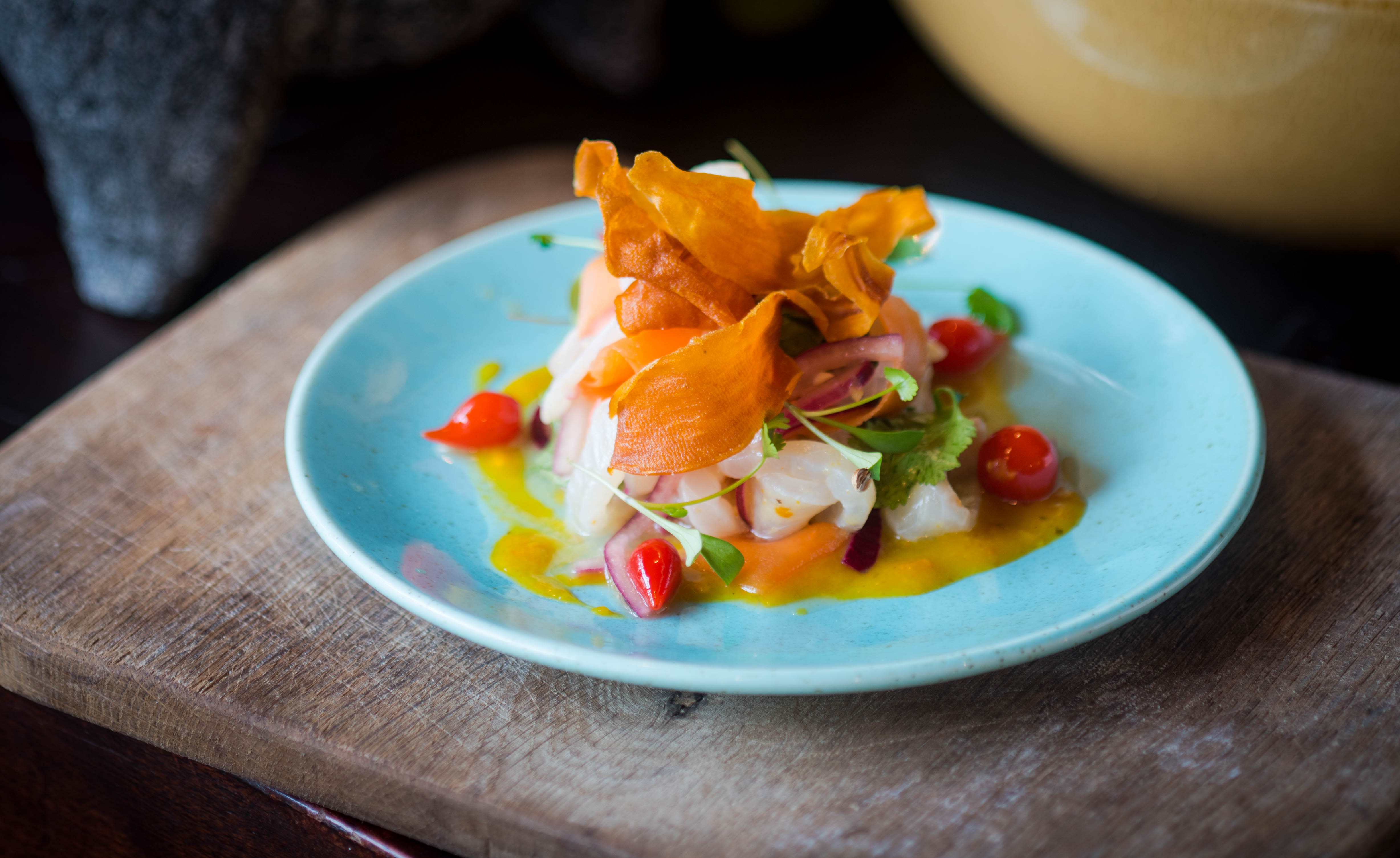 Gourmet dish at Las Iguanas Royal Festival Hall for upscale culinary events.