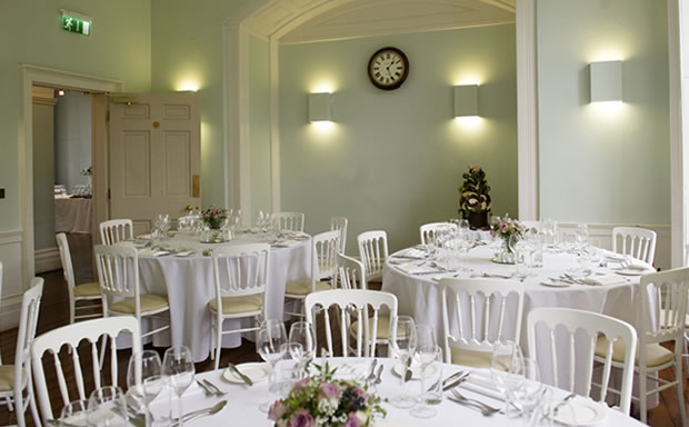 Elegant dining room in Clissold House, perfect for formal meetings and celebrations.