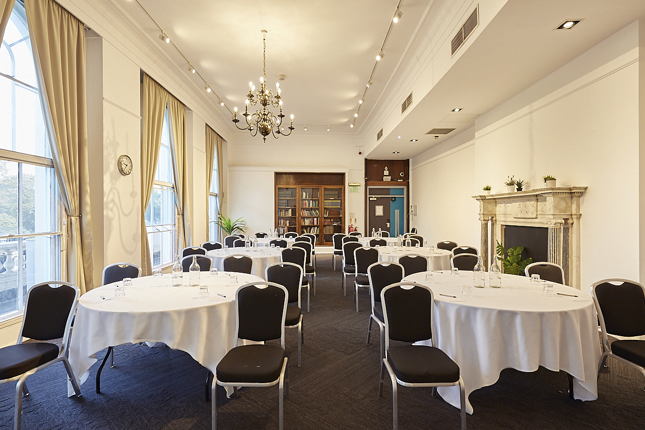 Elegant meeting room at The Gulbenkian, perfect for conferences and social events.