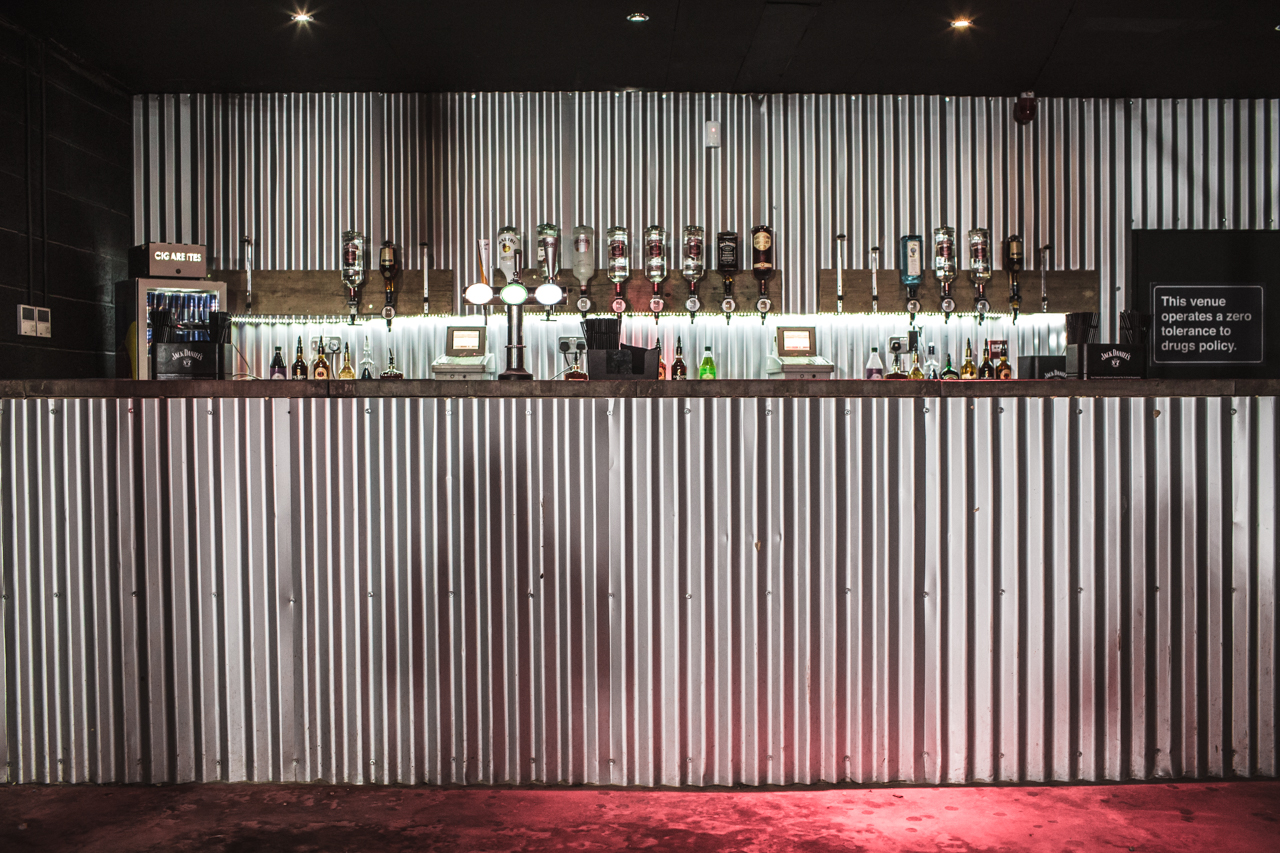 Sleek bar at The Blackbox, ideal for networking events and social gatherings.